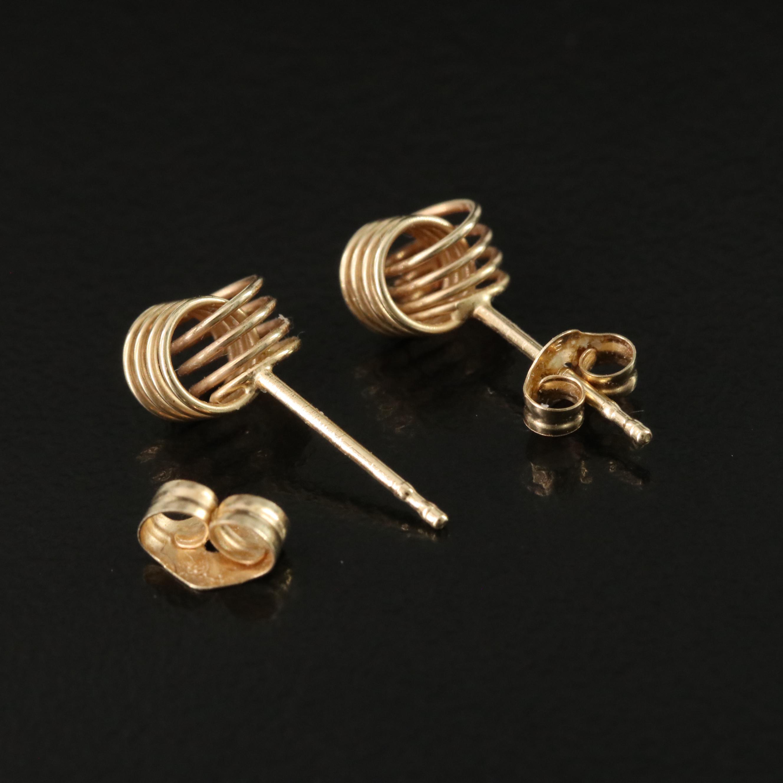 14K Knot Earrings