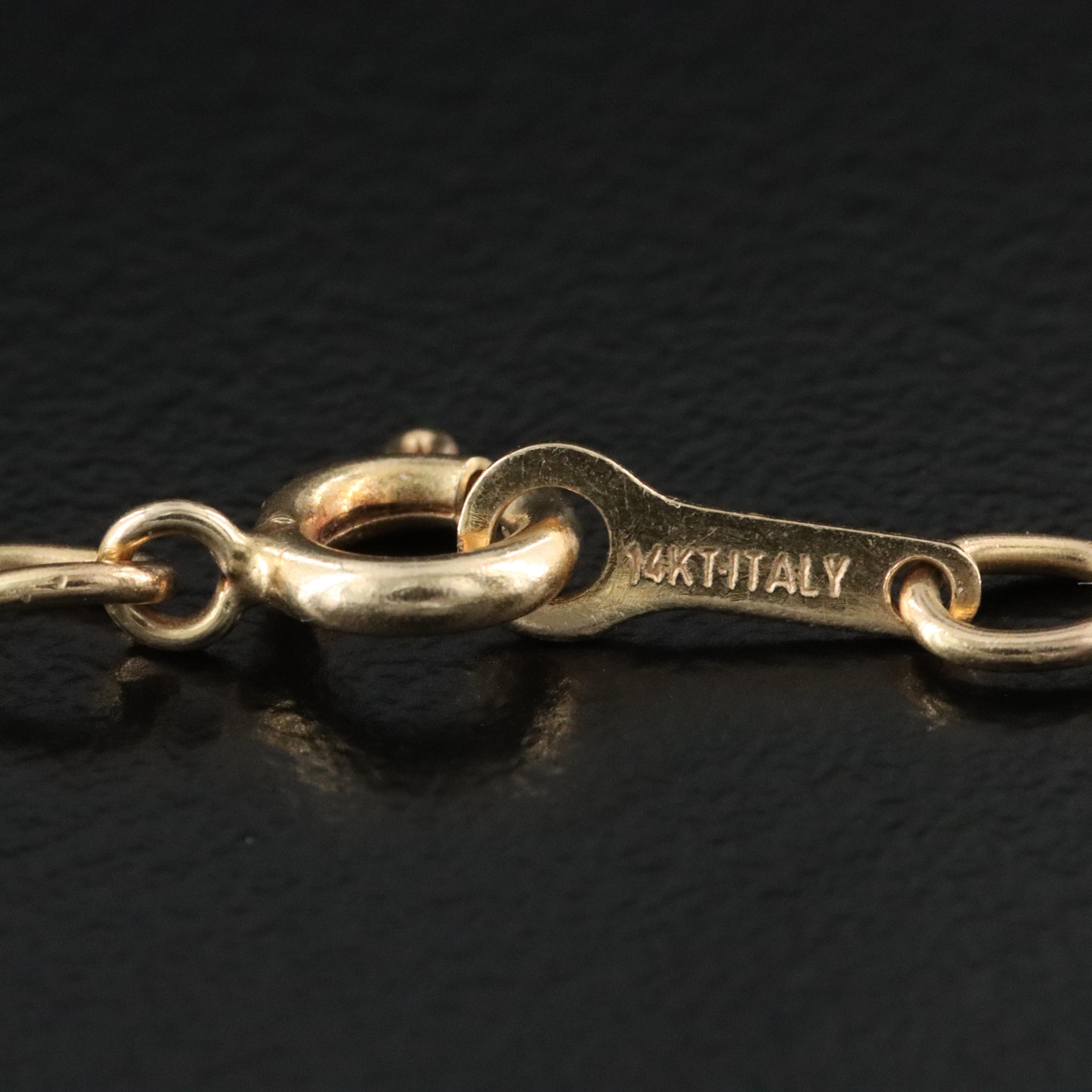 Italian 14K Cobra Chain Necklace