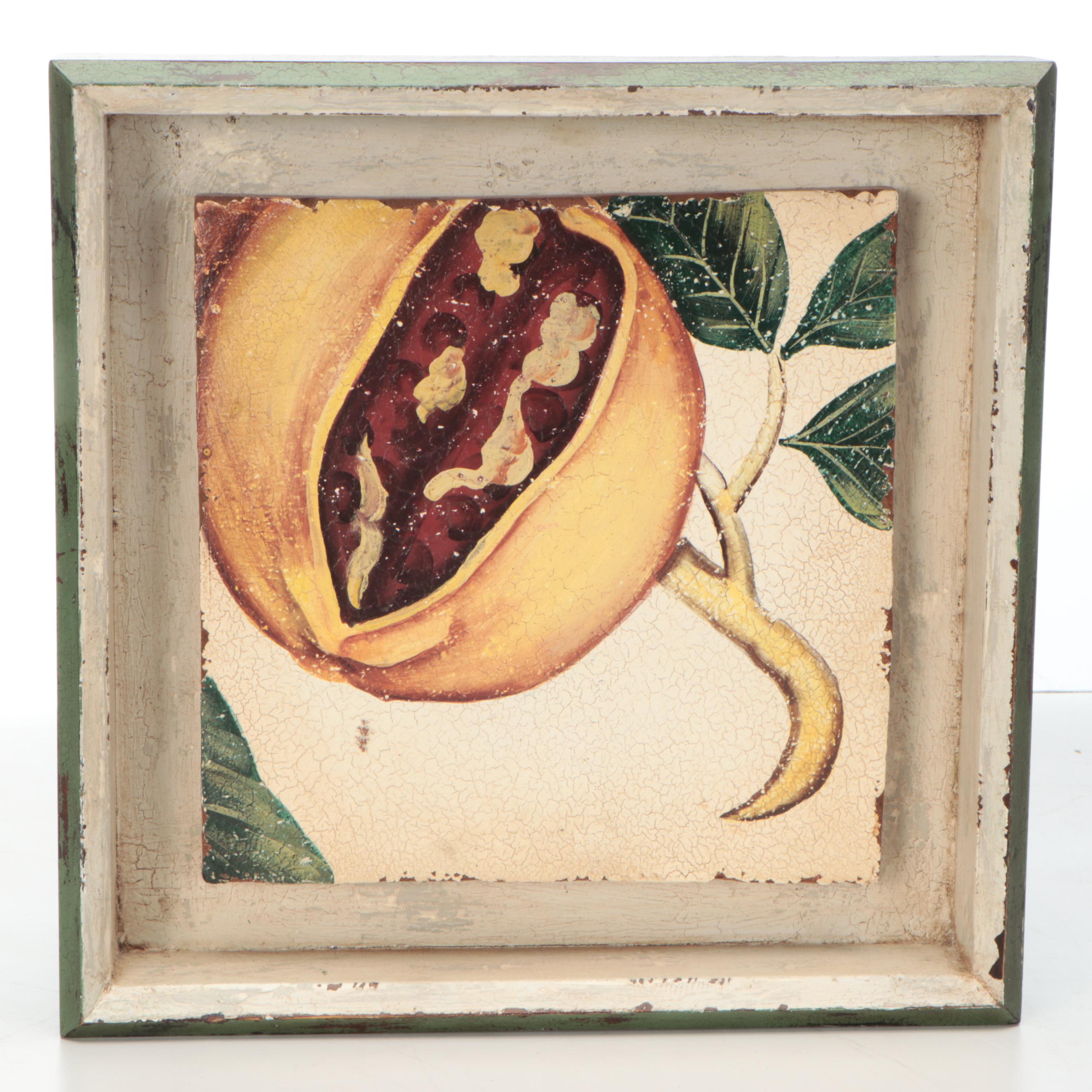 Framed Botanical and Floral Wall Tiles