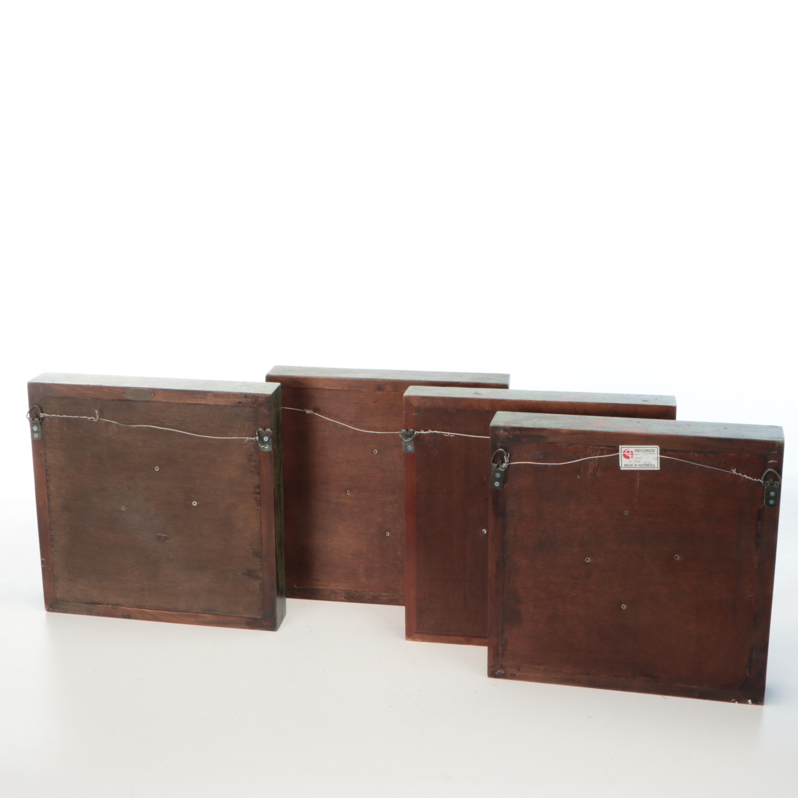 Framed Botanical and Floral Wall Tiles