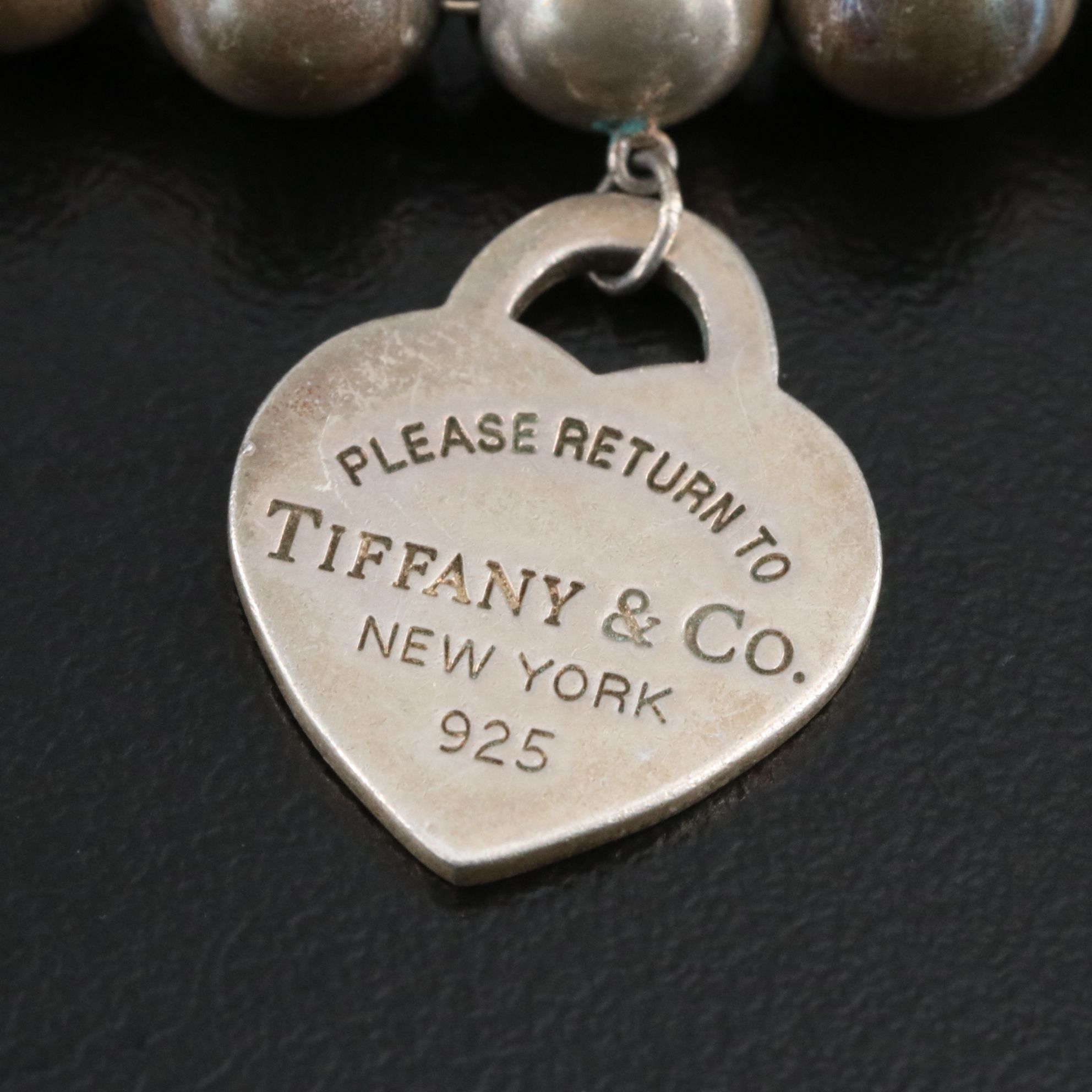 Tiffany & Co. Return to Tiffany Sterling Ball Bracelet with Heart Charm