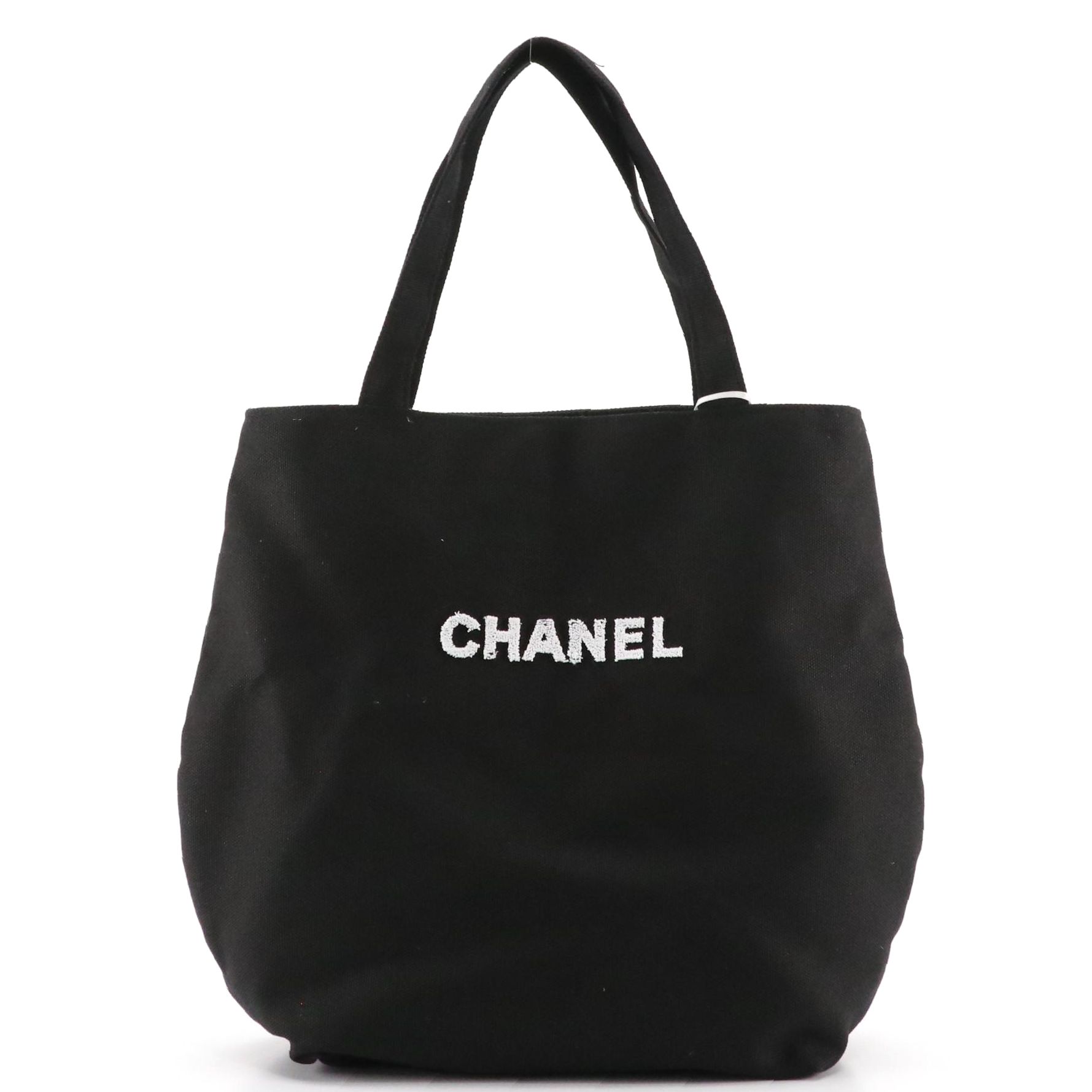 Chanel Promotional Black Canvas Tote Bag