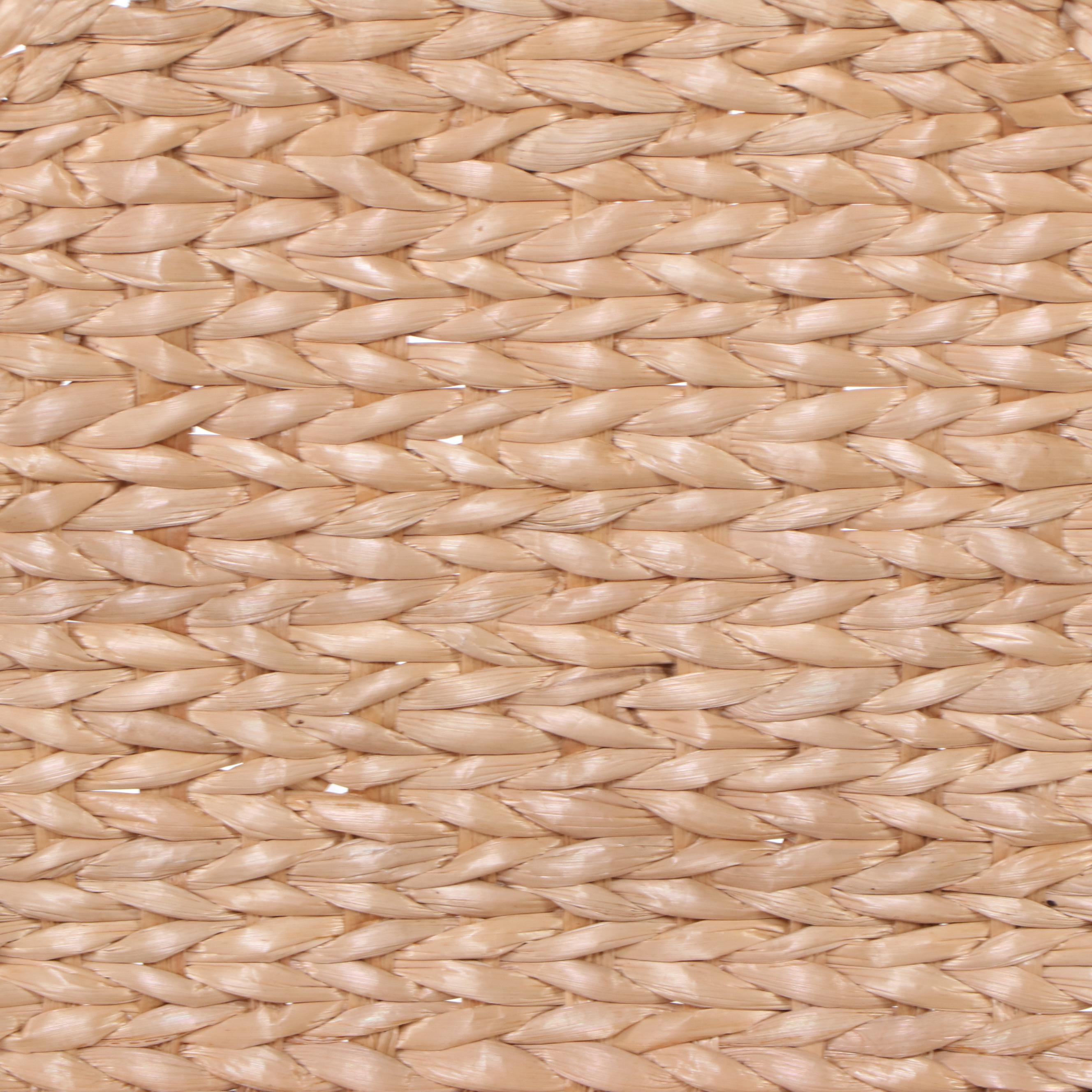 Contemporary Metal and Rush Hamper with Bathroom Accessories