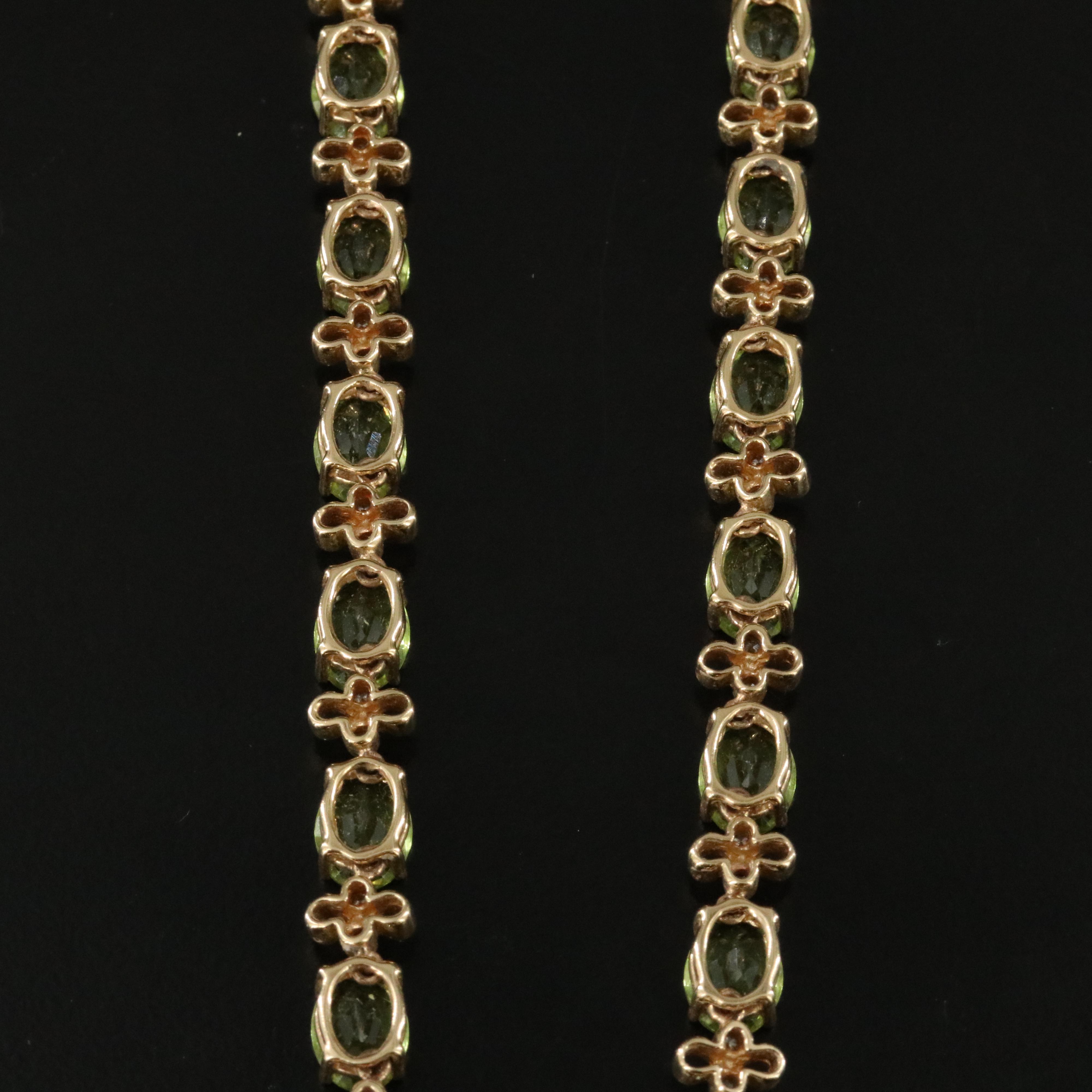14K Peridot and 0.52 CTW Diamond Necklace