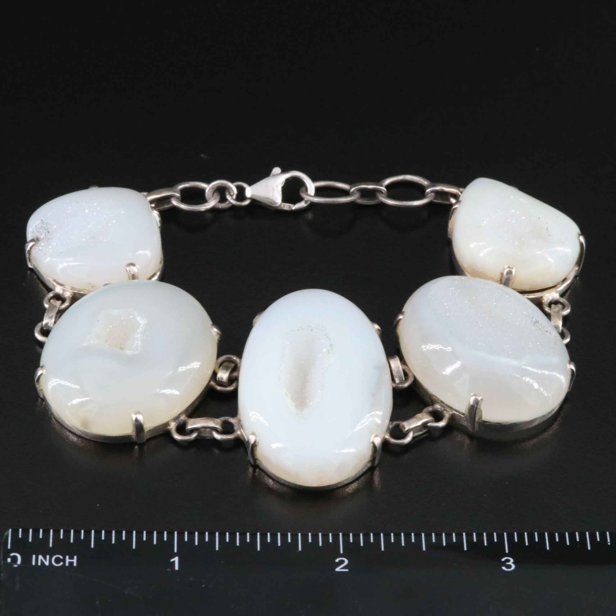 Sterling Druzy Bracelet