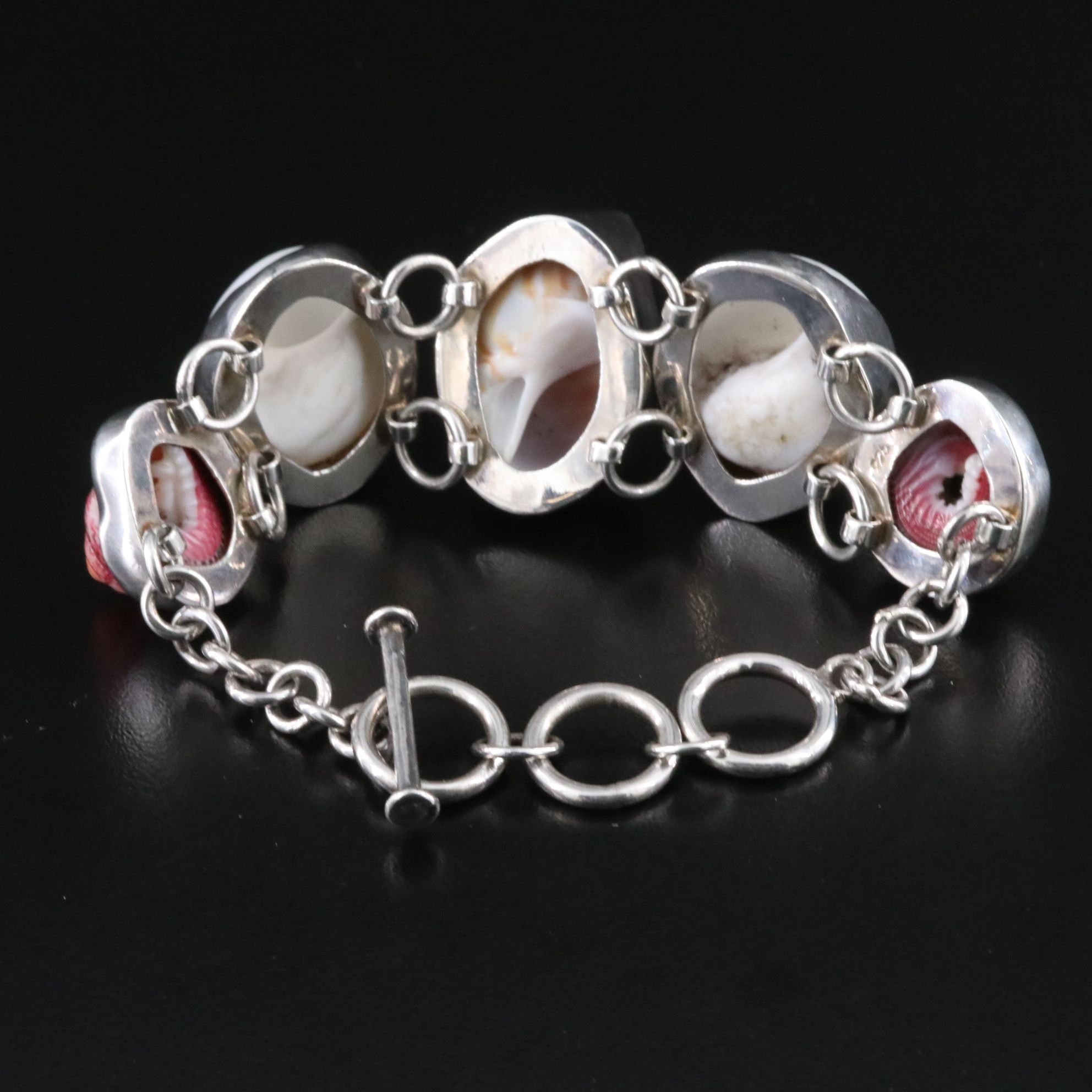 Sterling Multi Shell Bracelet