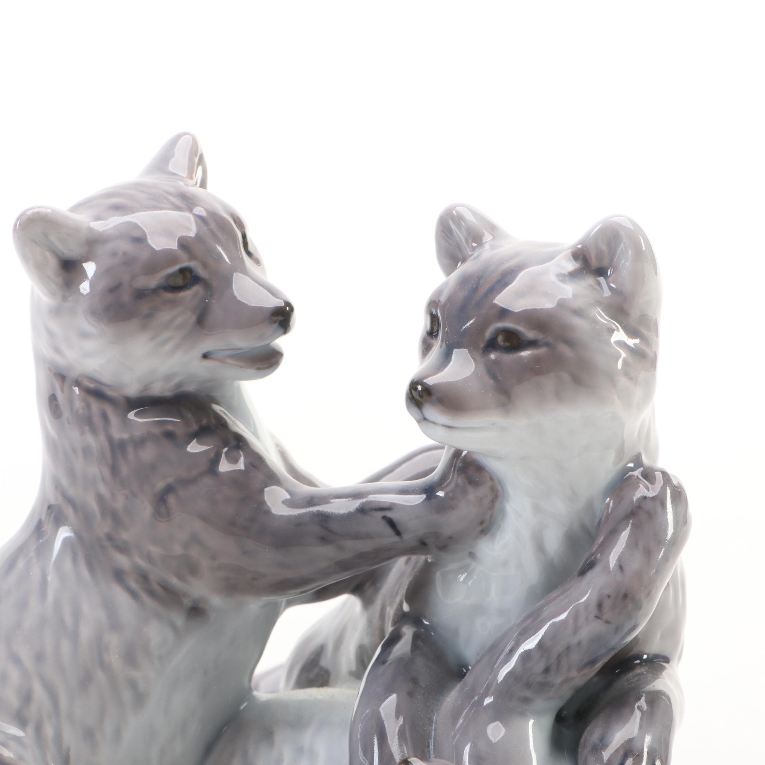 Royal Copenhagen Porcelain Owls, Arctic Foxes and Deer Figures