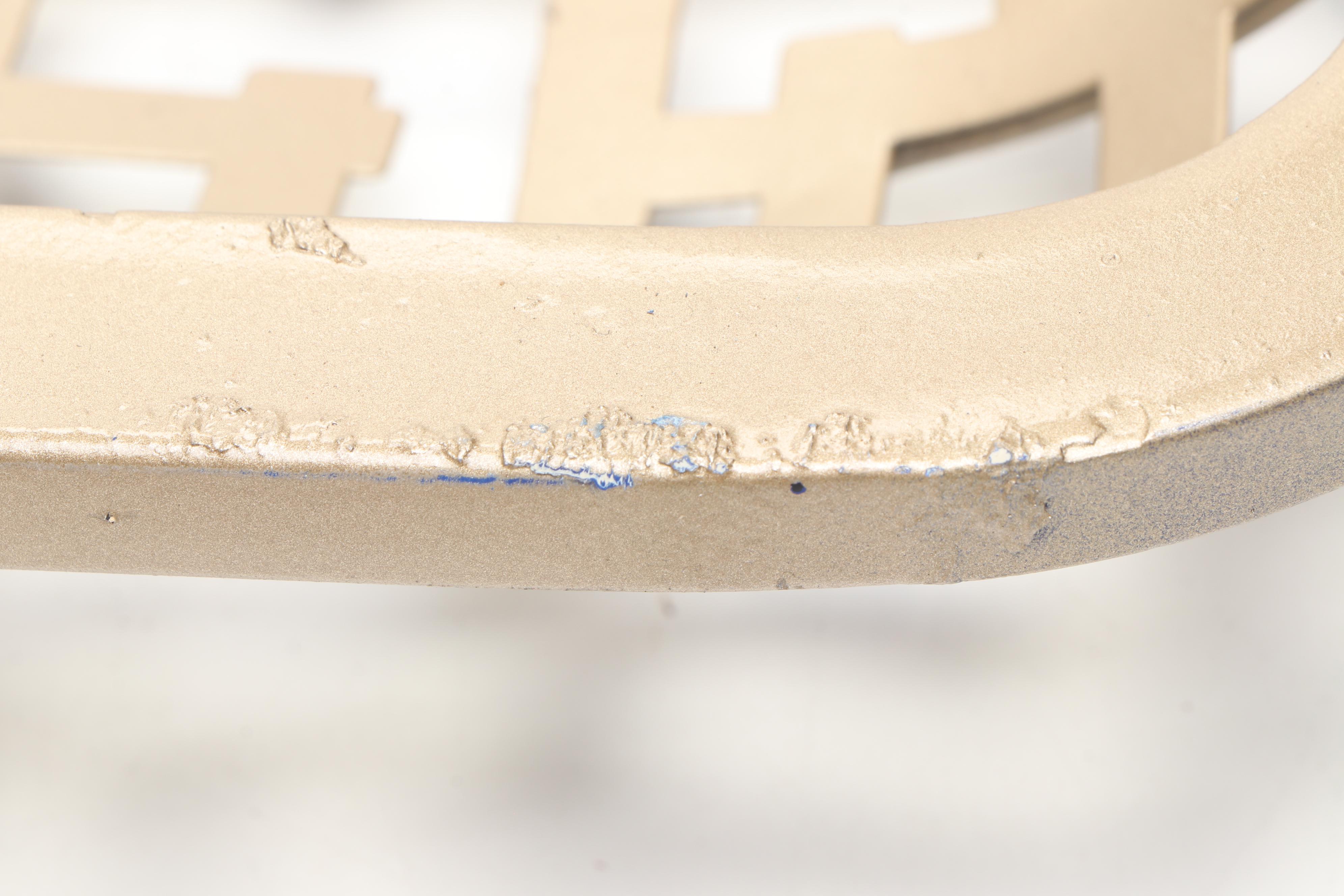 Sun and Sea Collection Tray with Other Metal Stylized Greek Key Square Bowl