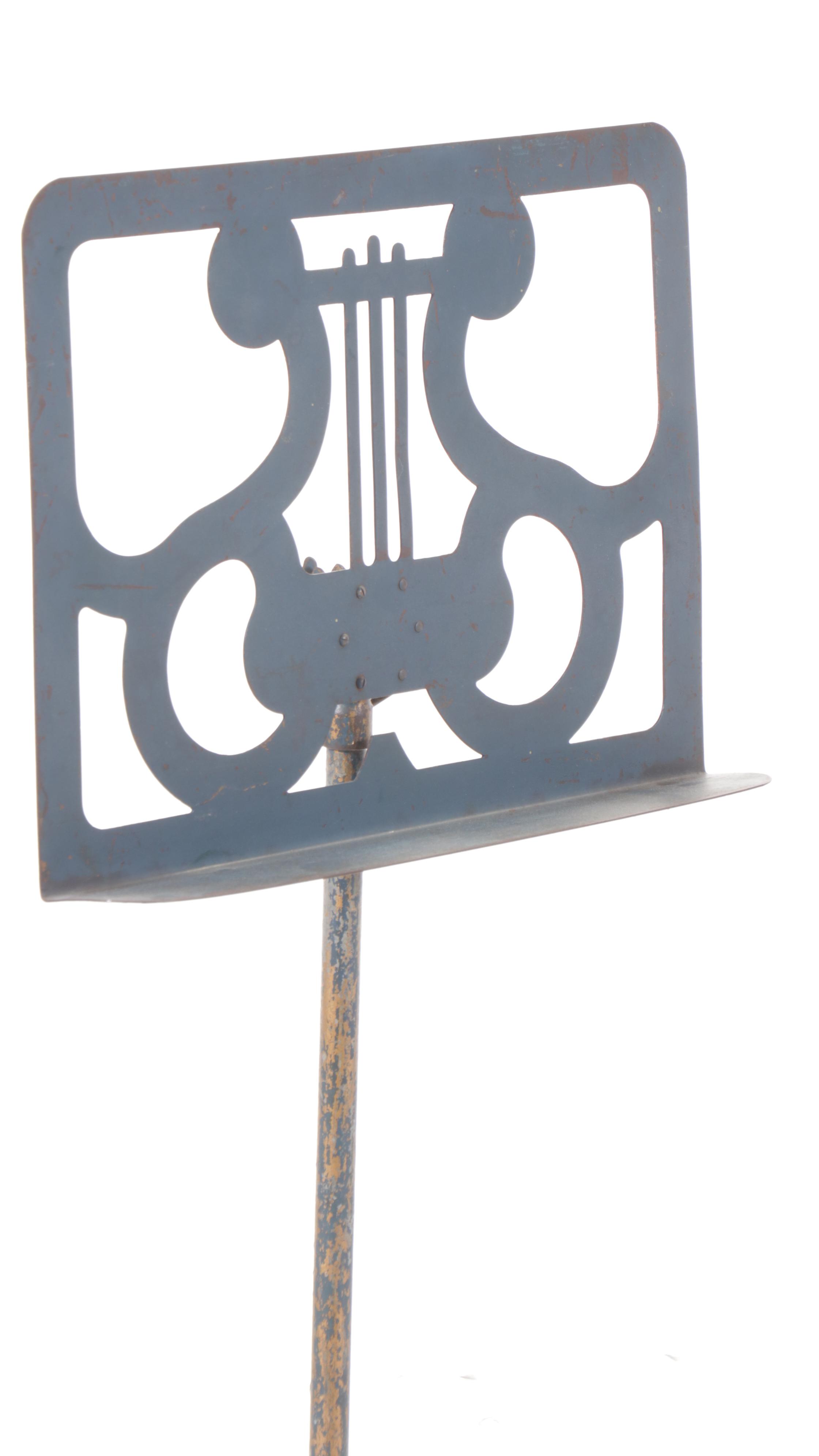 Sheet Music Stand with Cast Iron Base, 20th Century