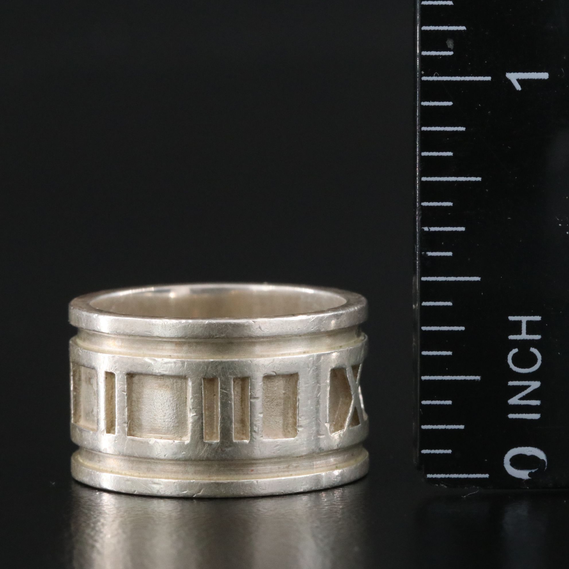 Tiffany & Co. Atlas Sterling Wide Ring