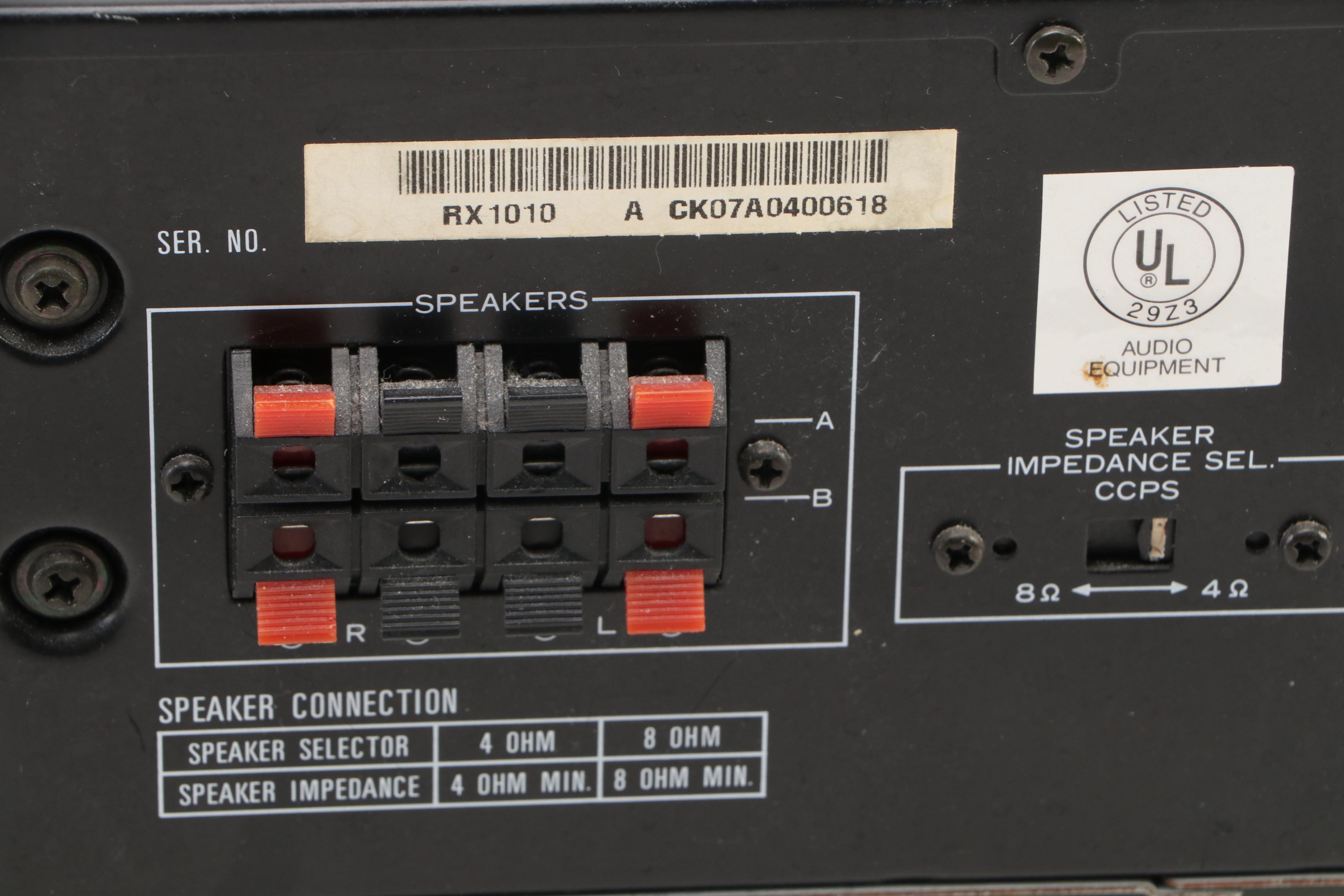 Sherwood RX-1010 Stereo AM/FM Receiver, Late 20th Century