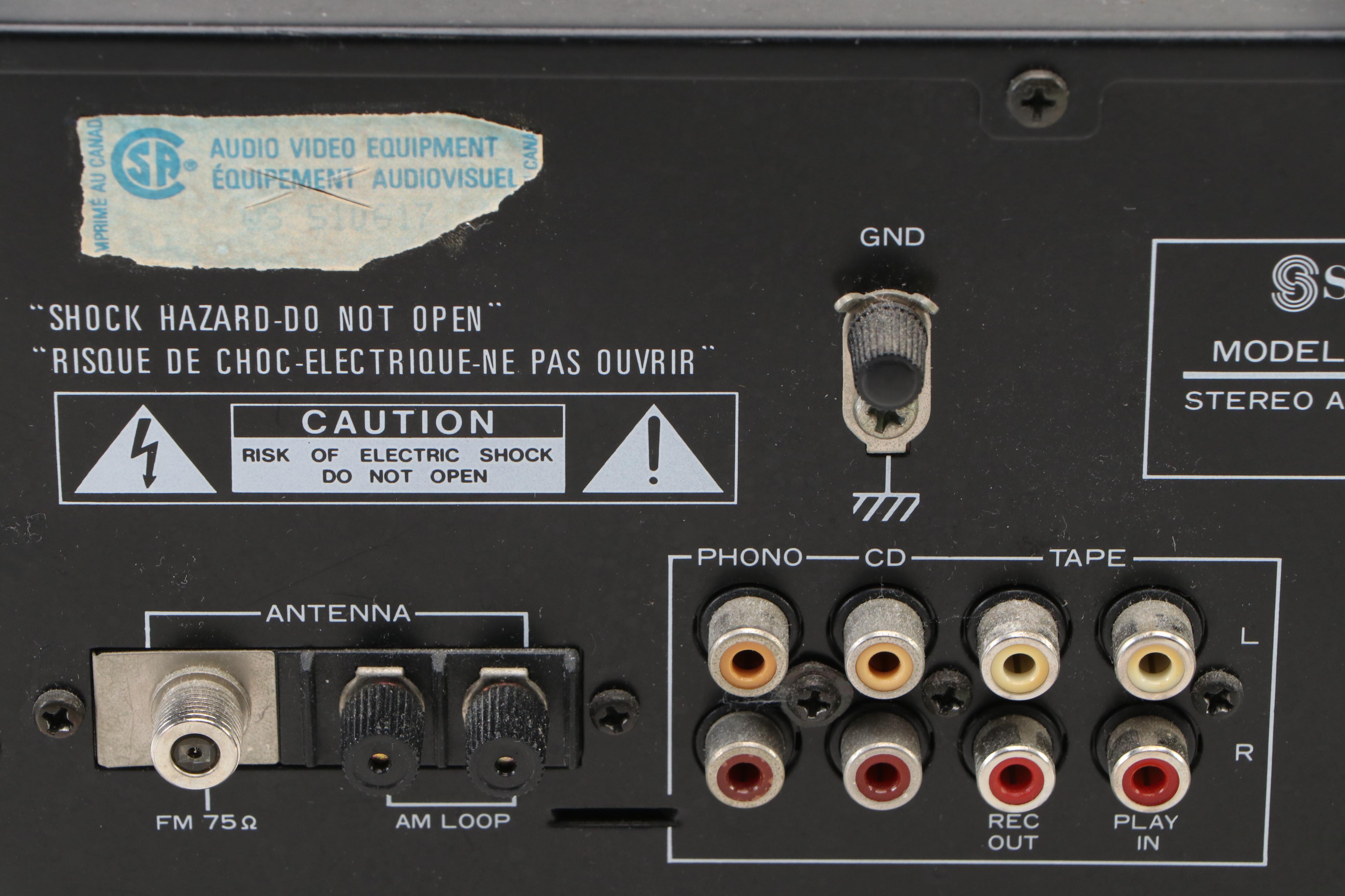 Sherwood RX-1010 Stereo AM/FM Receiver, Late 20th Century