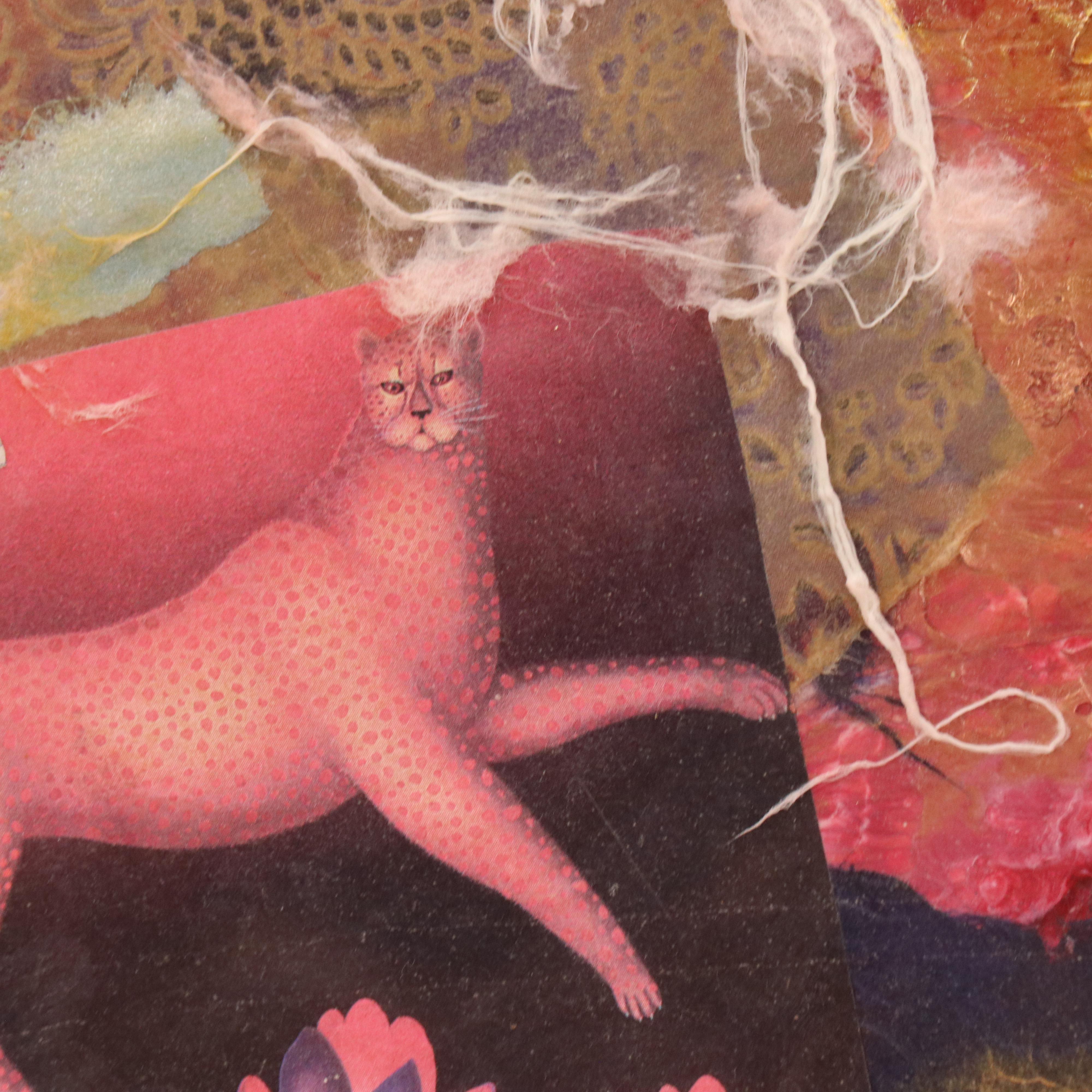 Betty Murray Mixed Media Painting "Boats of the Nile"