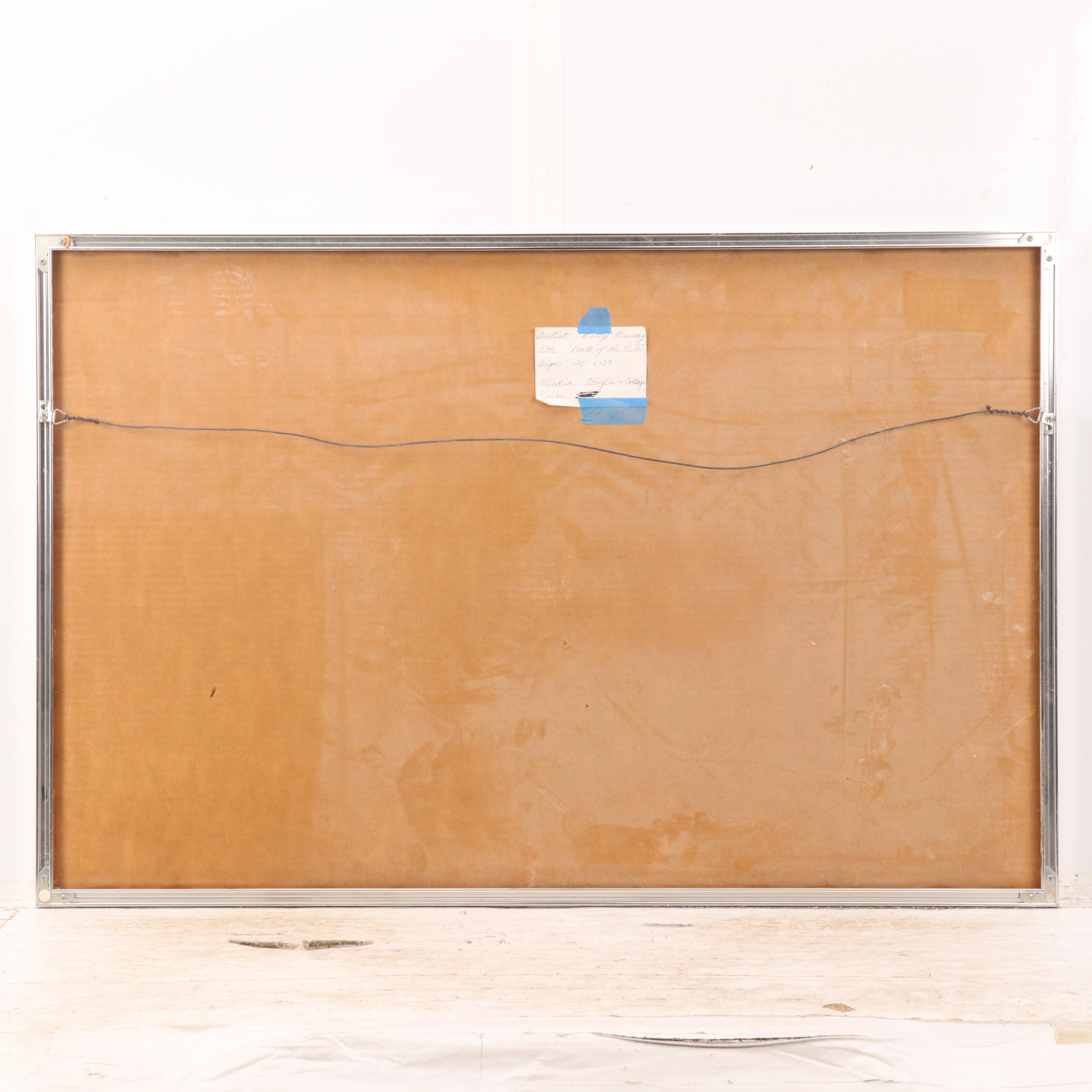 Betty Murray Mixed Media Painting "Boats of the Nile"