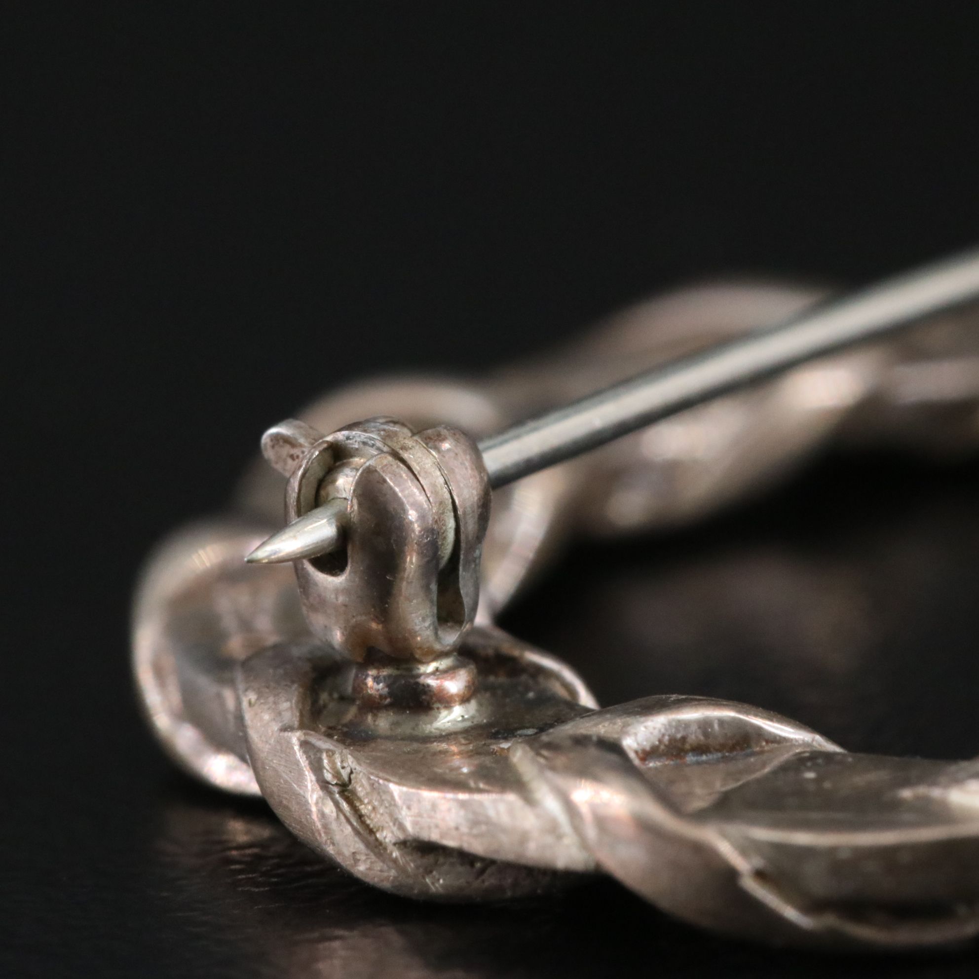 Tiffany & Co. Sterling Wreath Brooch and Bean Design Pendant