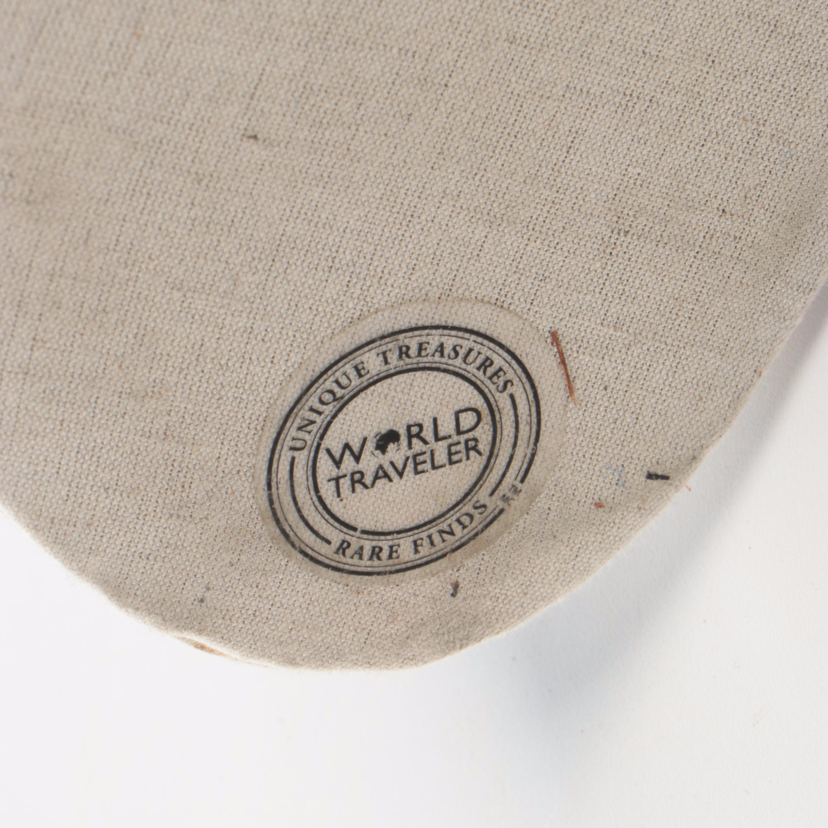 Contemporary Hand Embroidered & Felted Embellishments on Cotton Brahma Bull Head