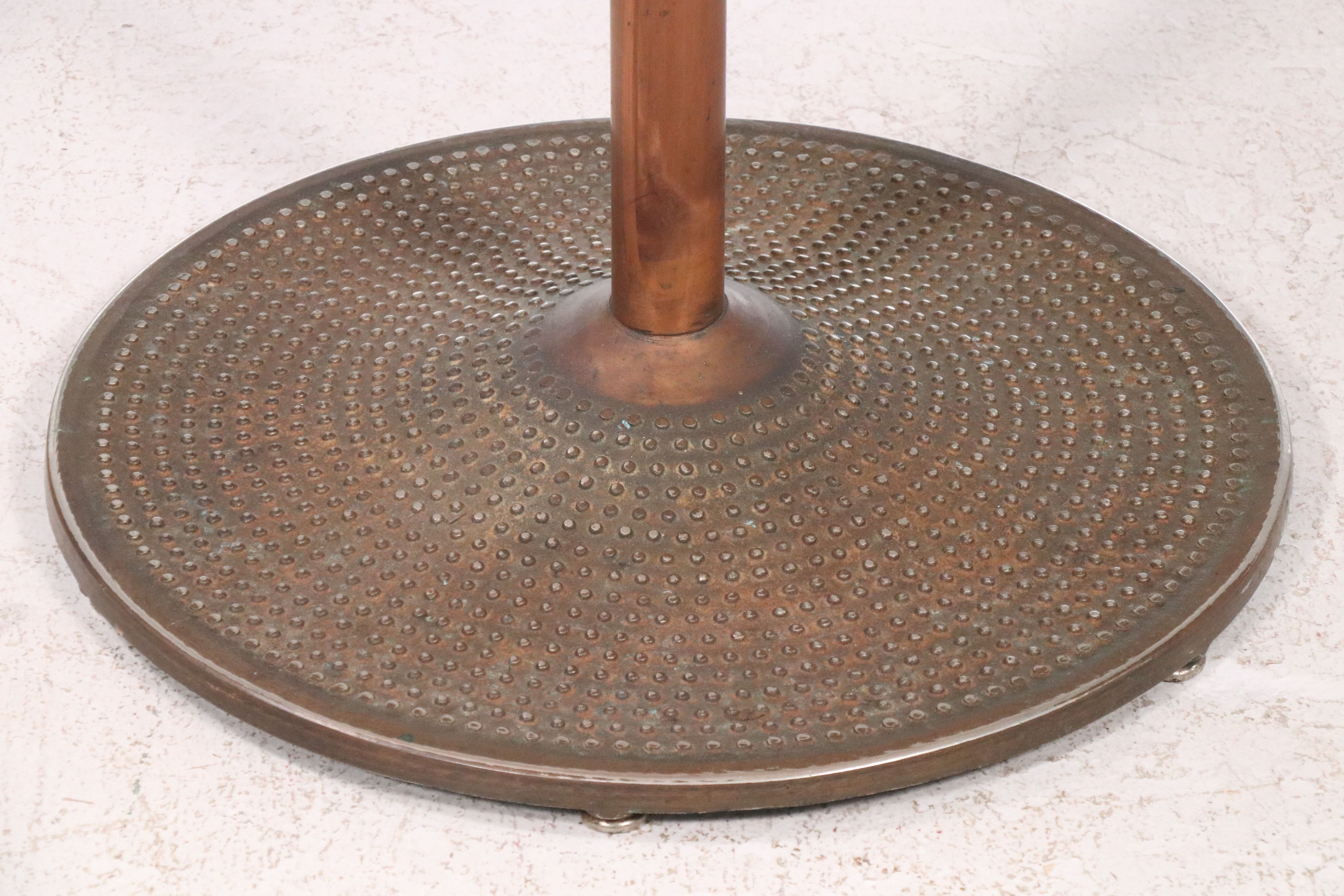 Mid Century Modern Pedestal Bistro Table with Maple Top