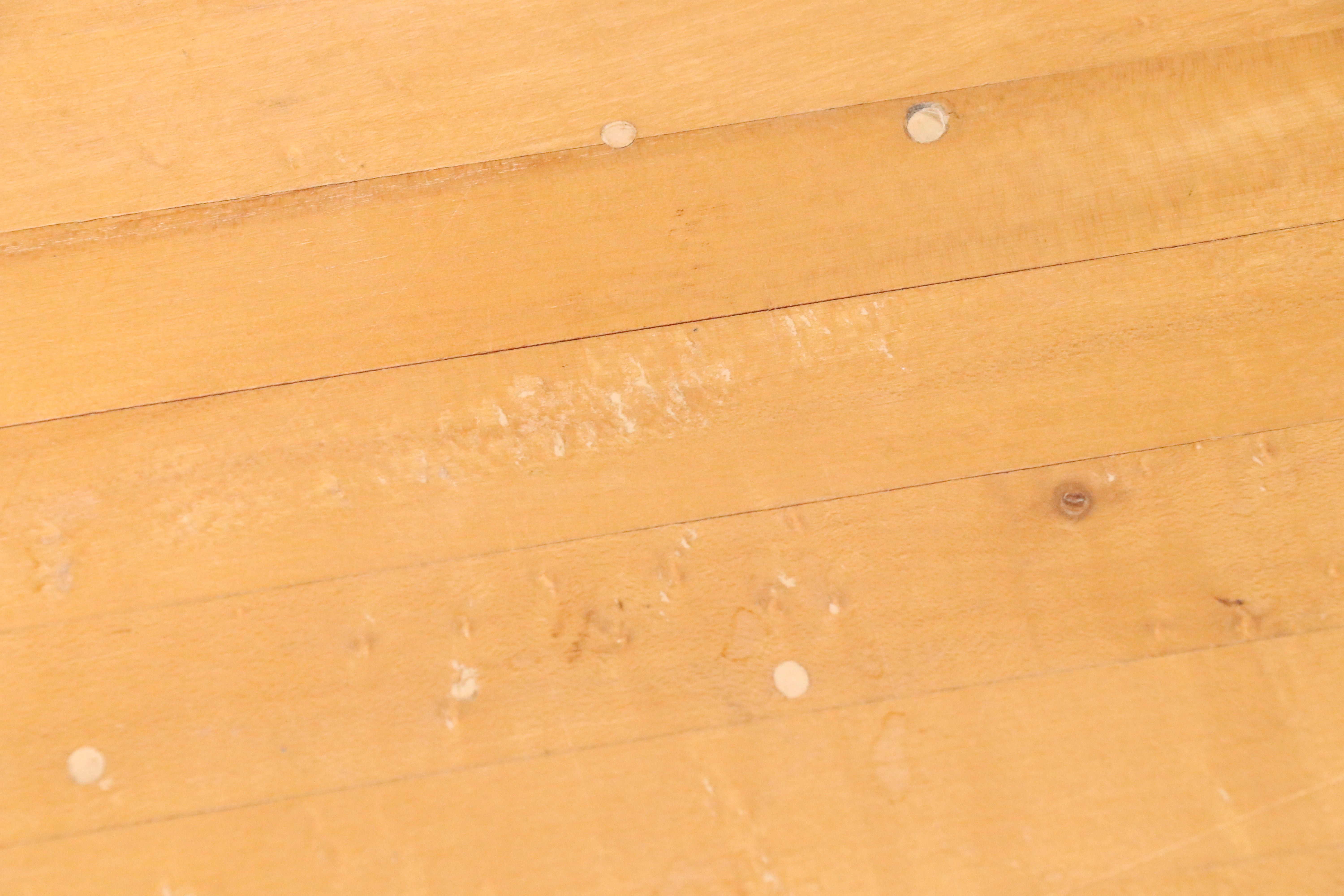 Mid Century Modern Pedestal Bistro Table with Maple Top