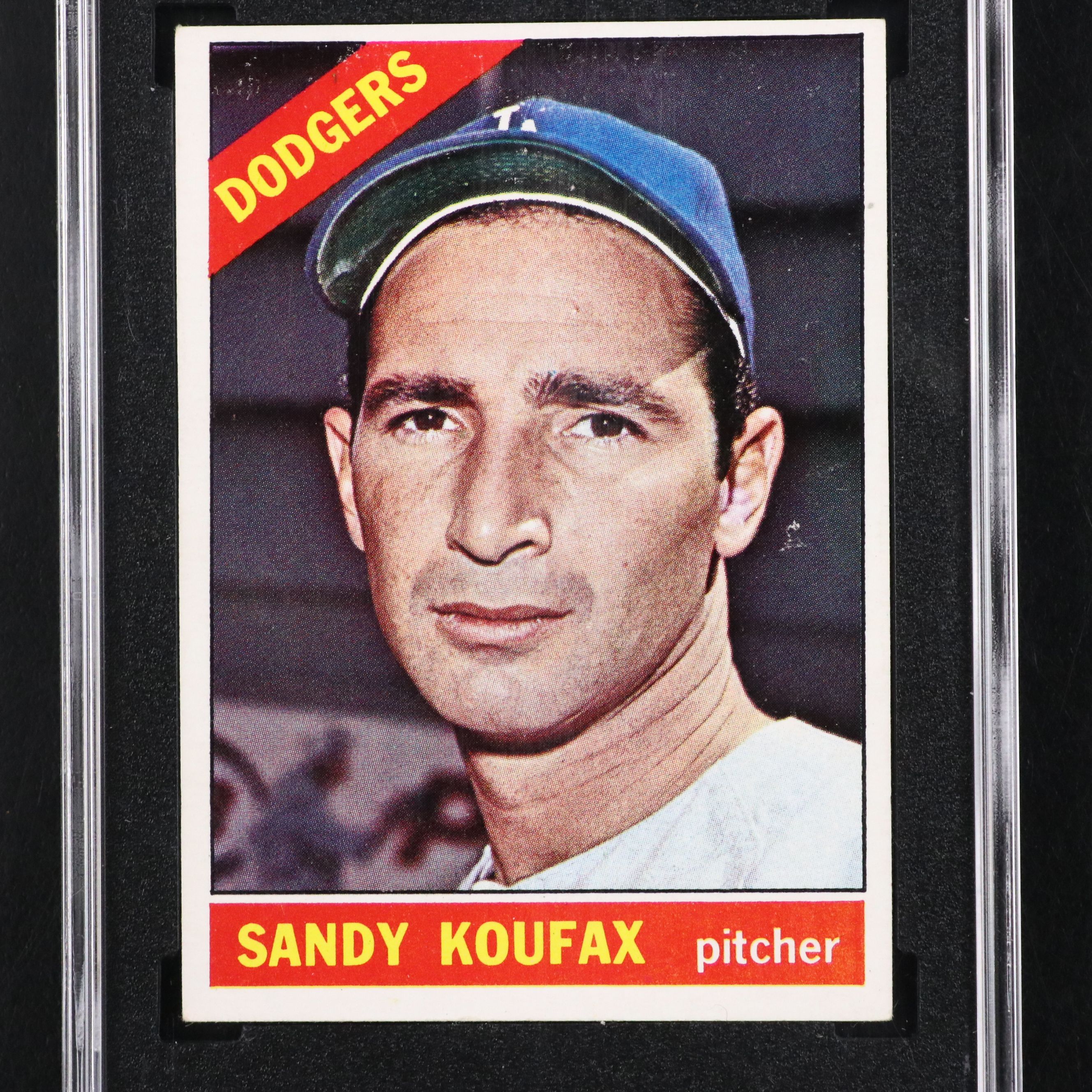 1966 Topps Sandy Koufax Los Angeles Dodgers Baseball Card Graded SGC 2