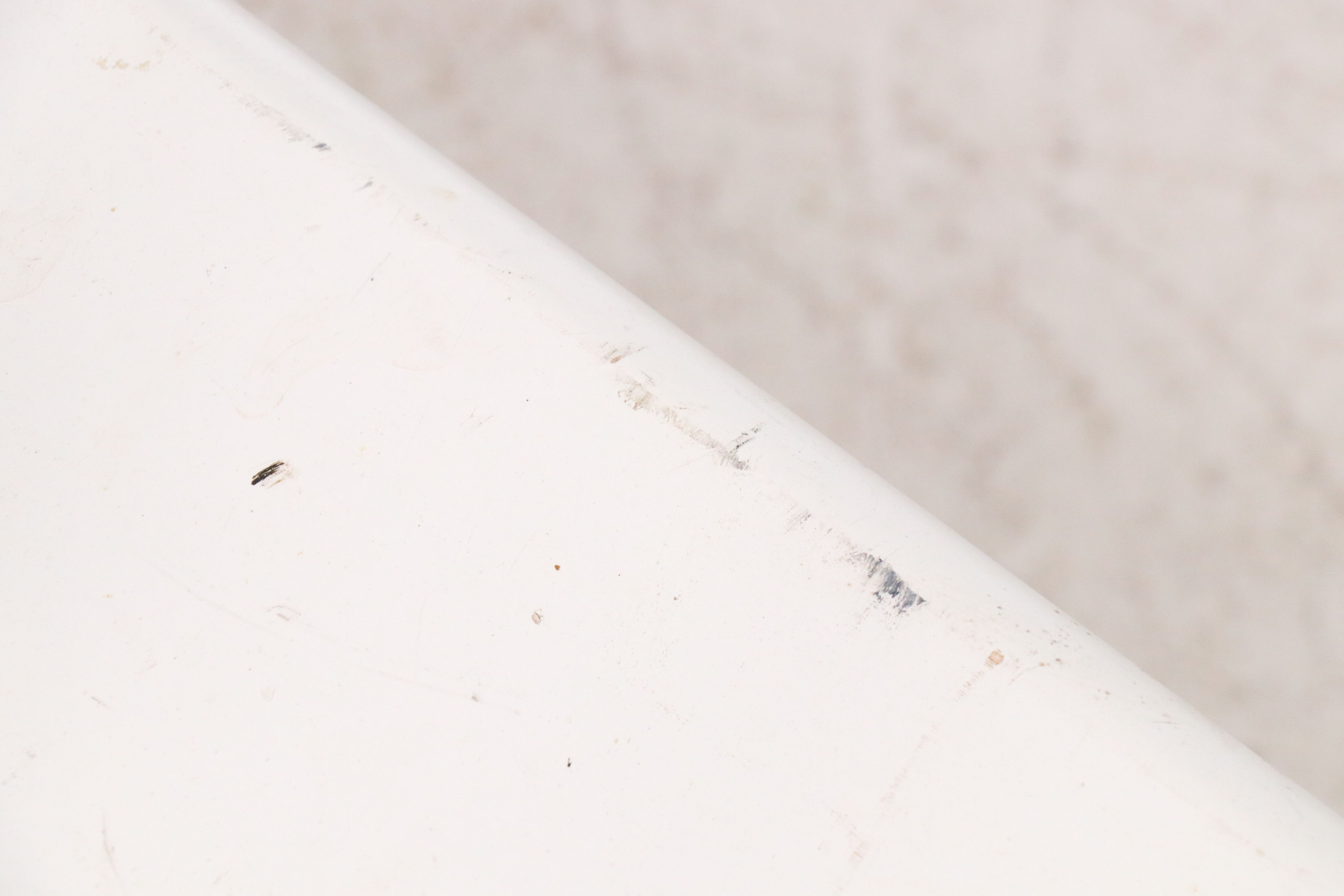 American Colonial Style White-Painted Wood Bench