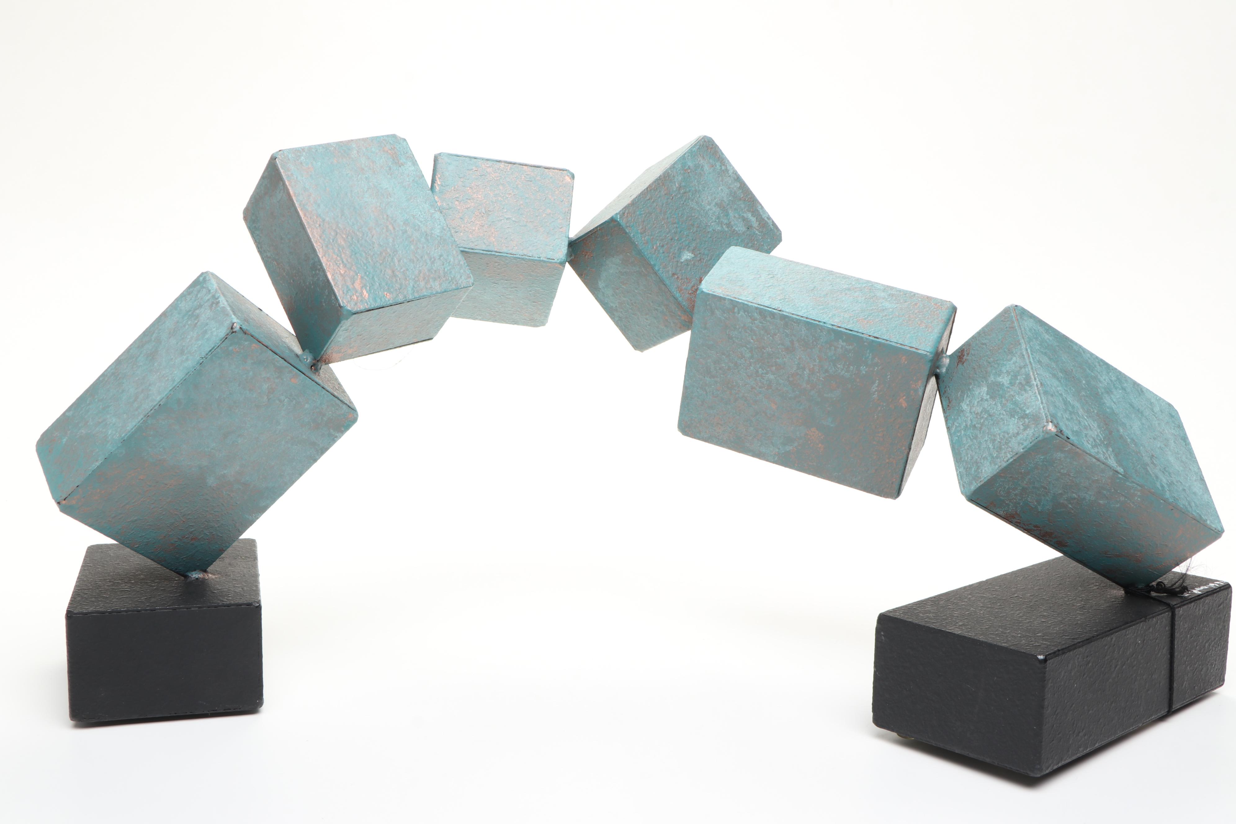 Artisan House, Inc. "Freeze Frame" Metal Sculpture with Toyo Bronze Candlestick