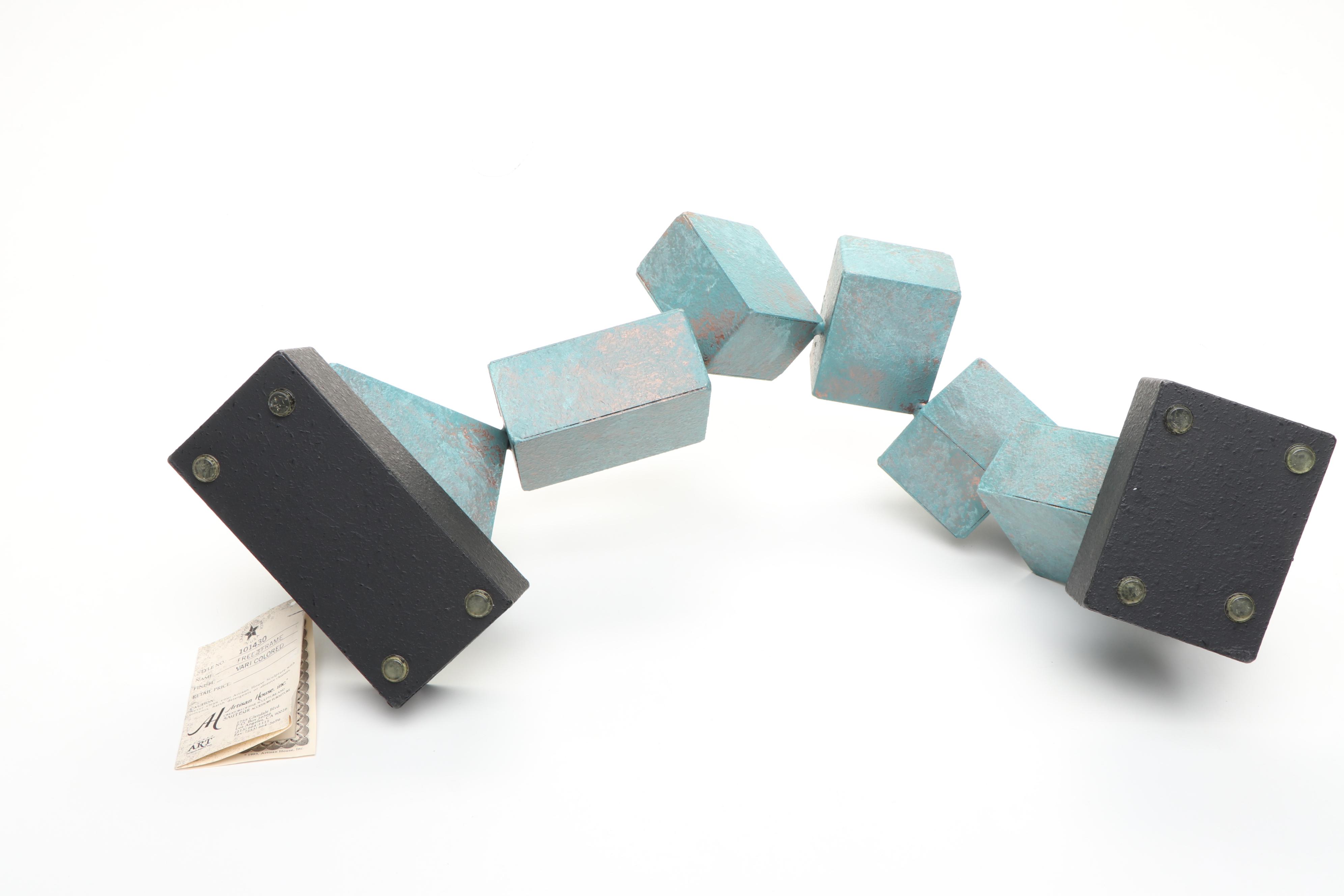 Artisan House, Inc. "Freeze Frame" Metal Sculpture with Toyo Bronze Candlestick