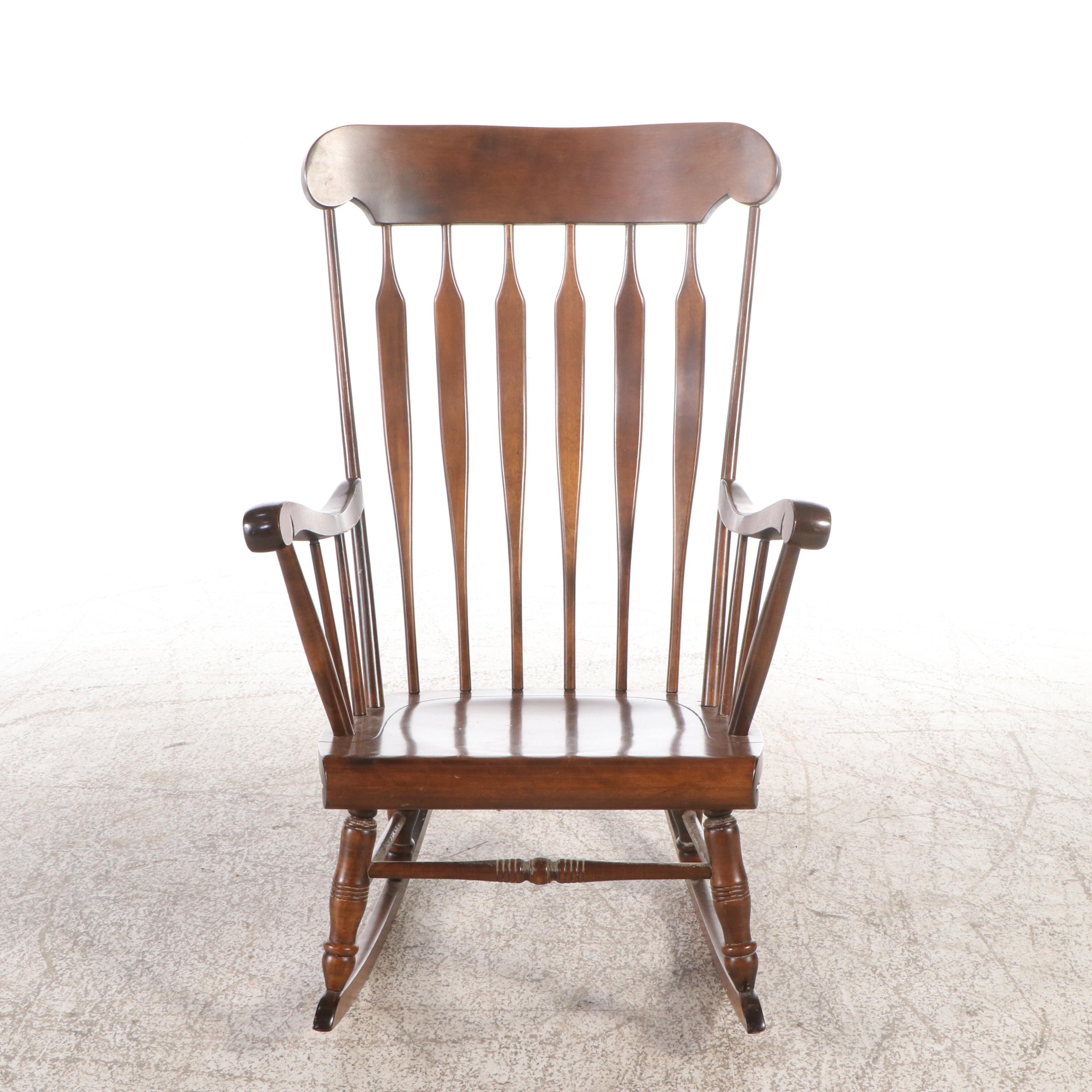 American Colonial Style Windsor Rocking Chair, 20th Century