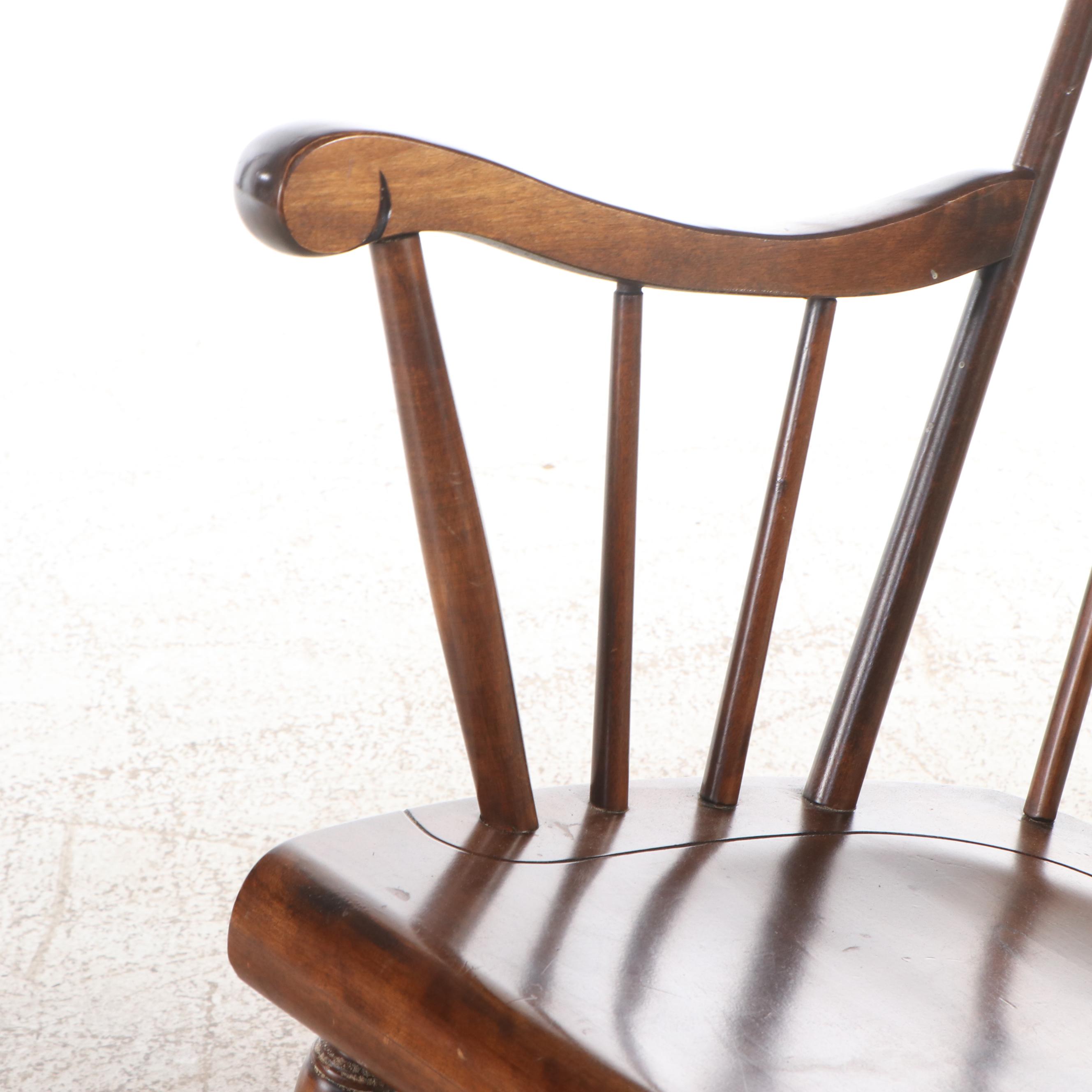 American Colonial Style Windsor Rocking Chair, 20th Century
