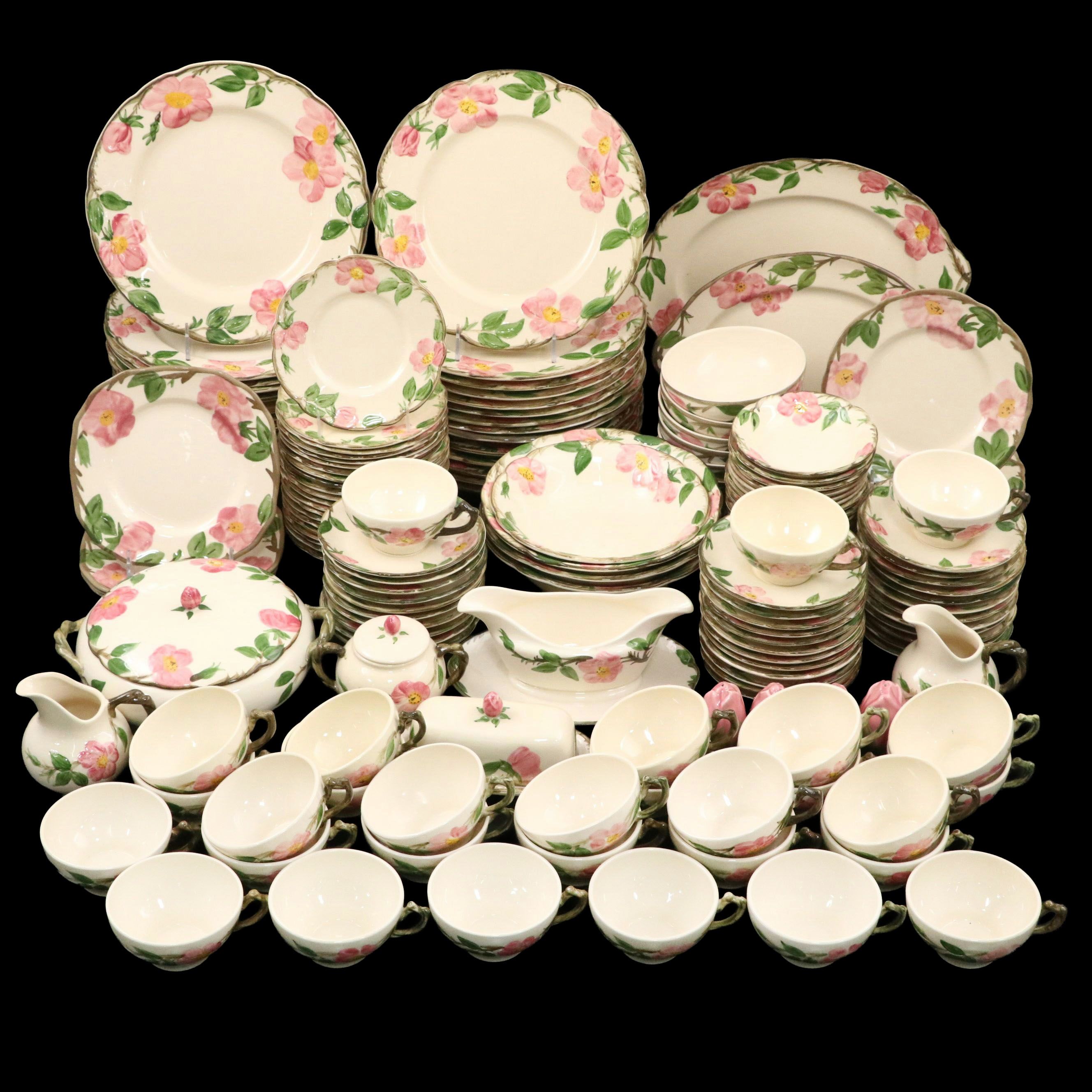Franciscan "Desert Rose" Dinnerware and Serving Pieces, 1941–1984
