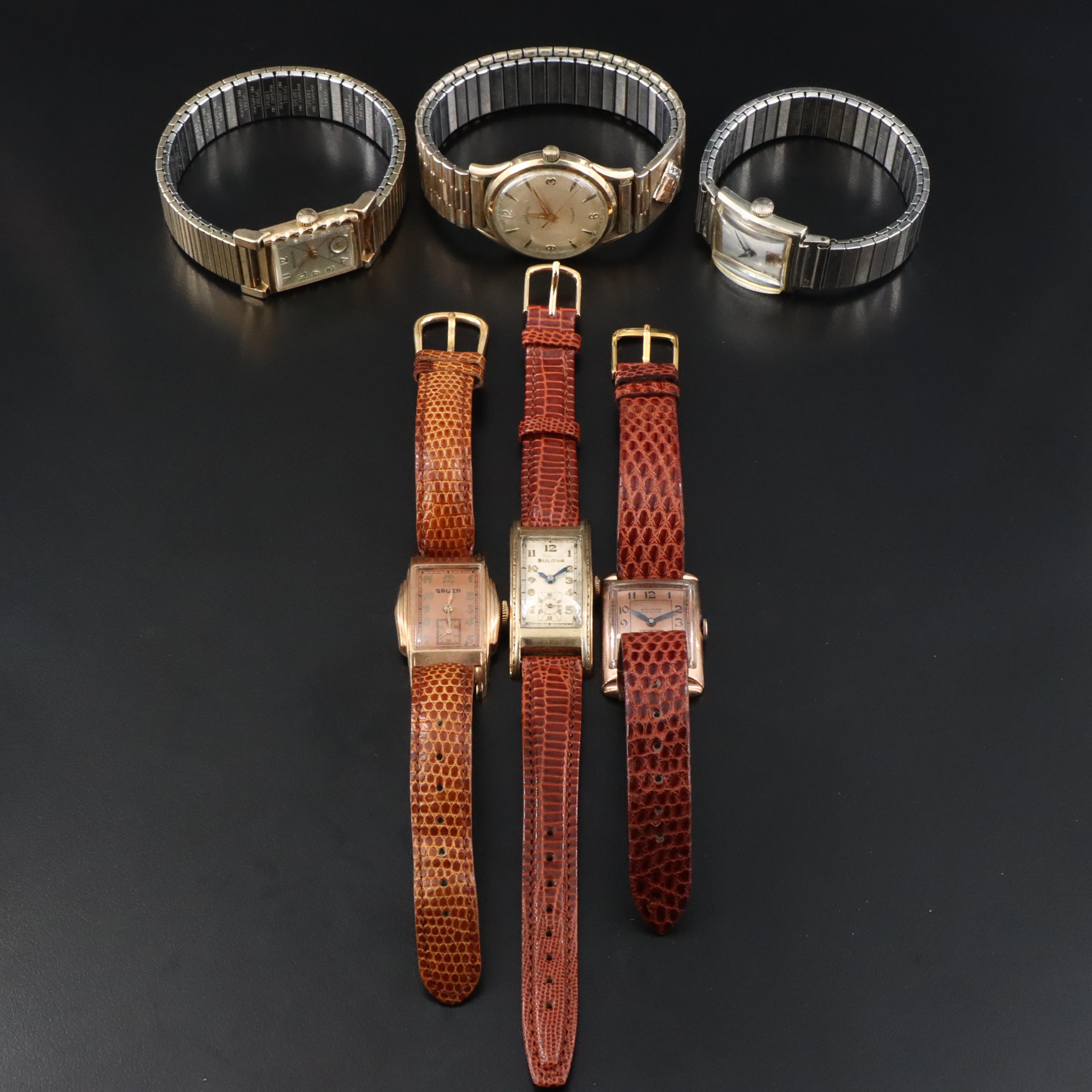 American Mens Gold-Filled Automatic & Manual Wind Watches