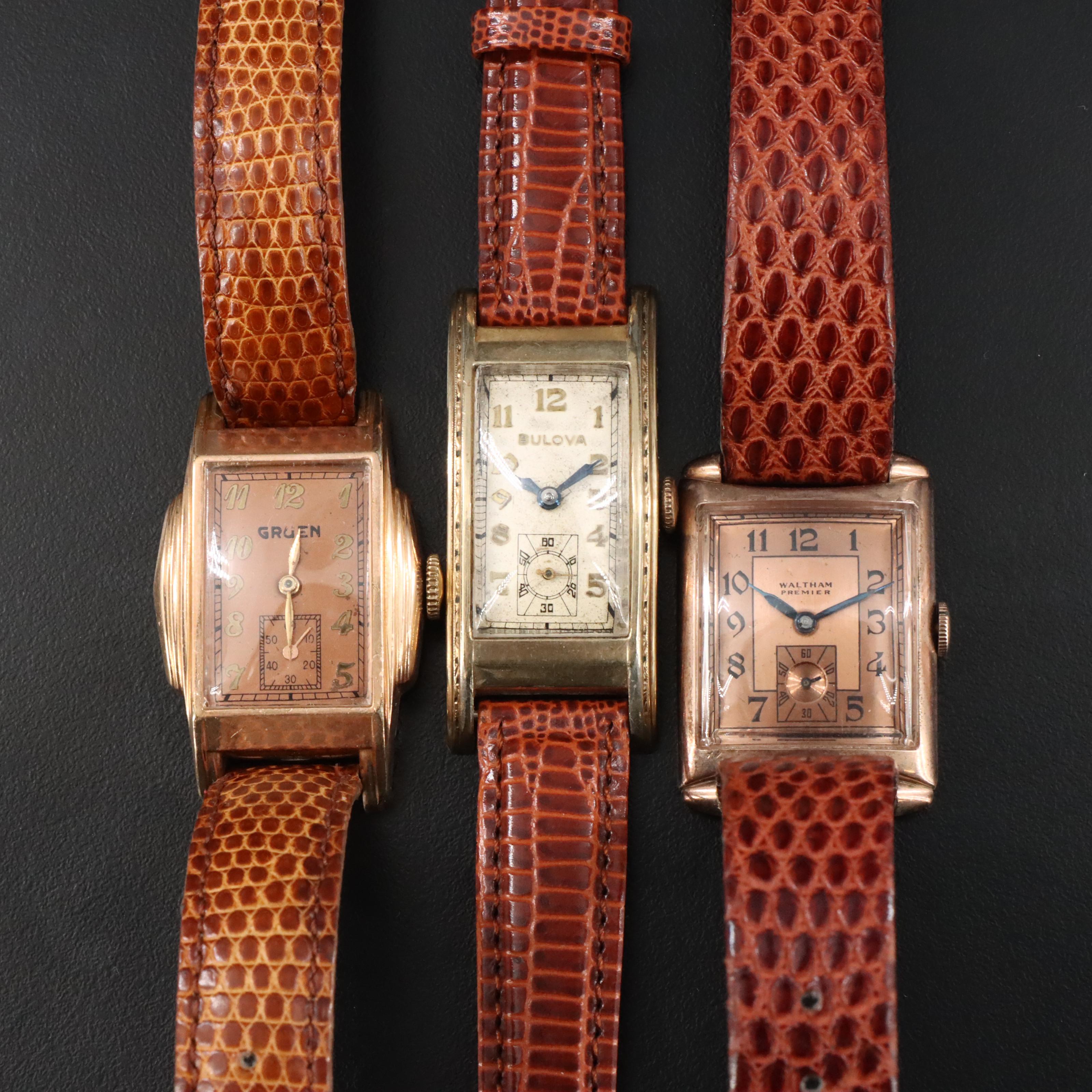 American Mens Gold-Filled Automatic & Manual Wind Watches