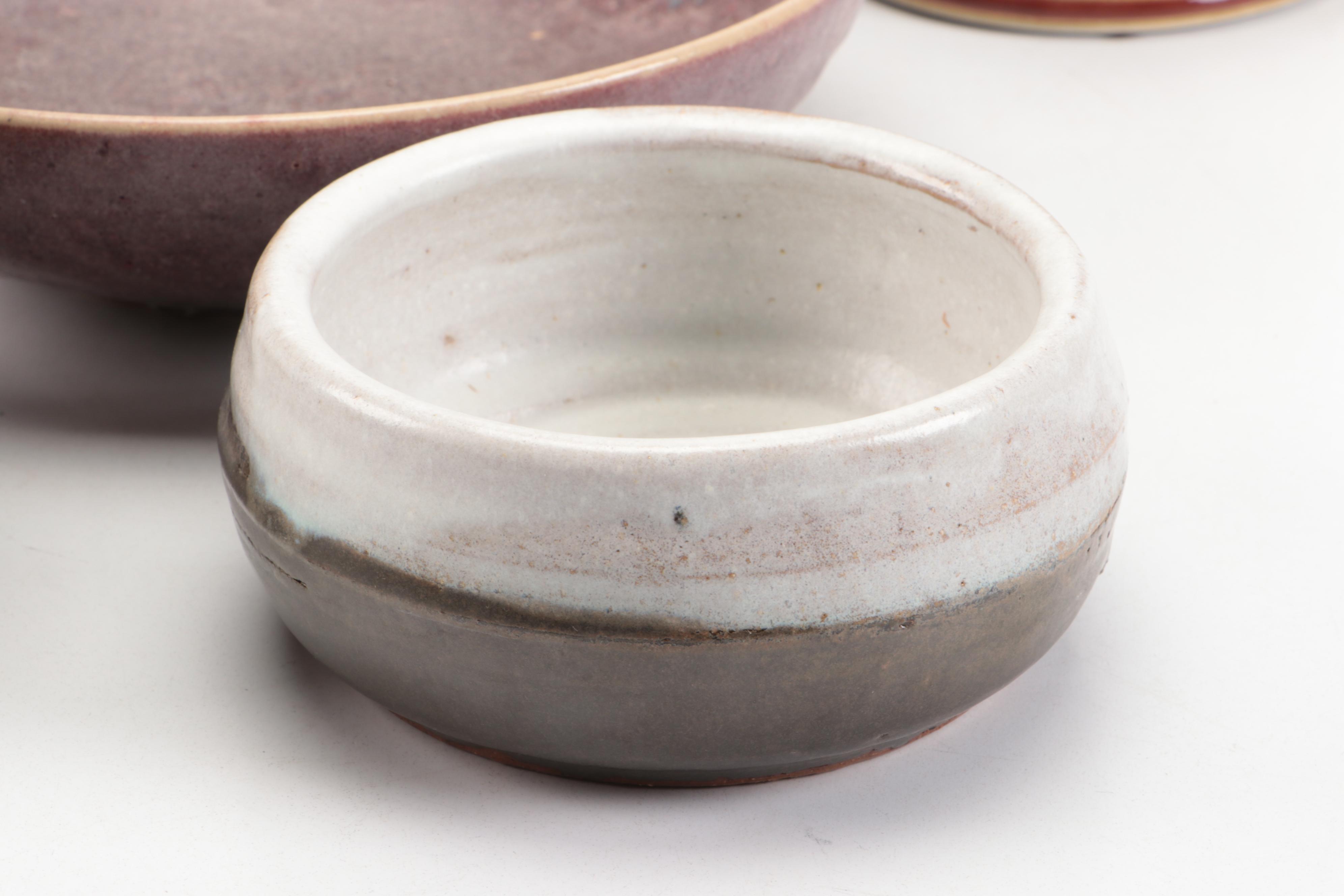 Italian Ceramic Tobacco Jar with Art Pottery and Other Decor