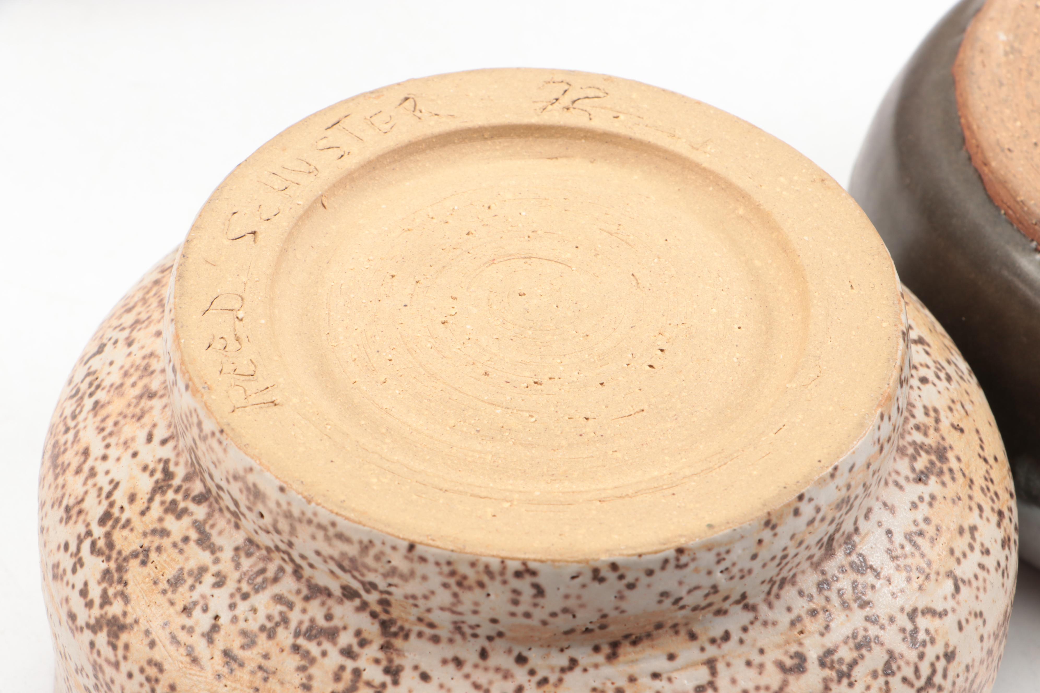 Italian Ceramic Tobacco Jar with Art Pottery and Other Decor