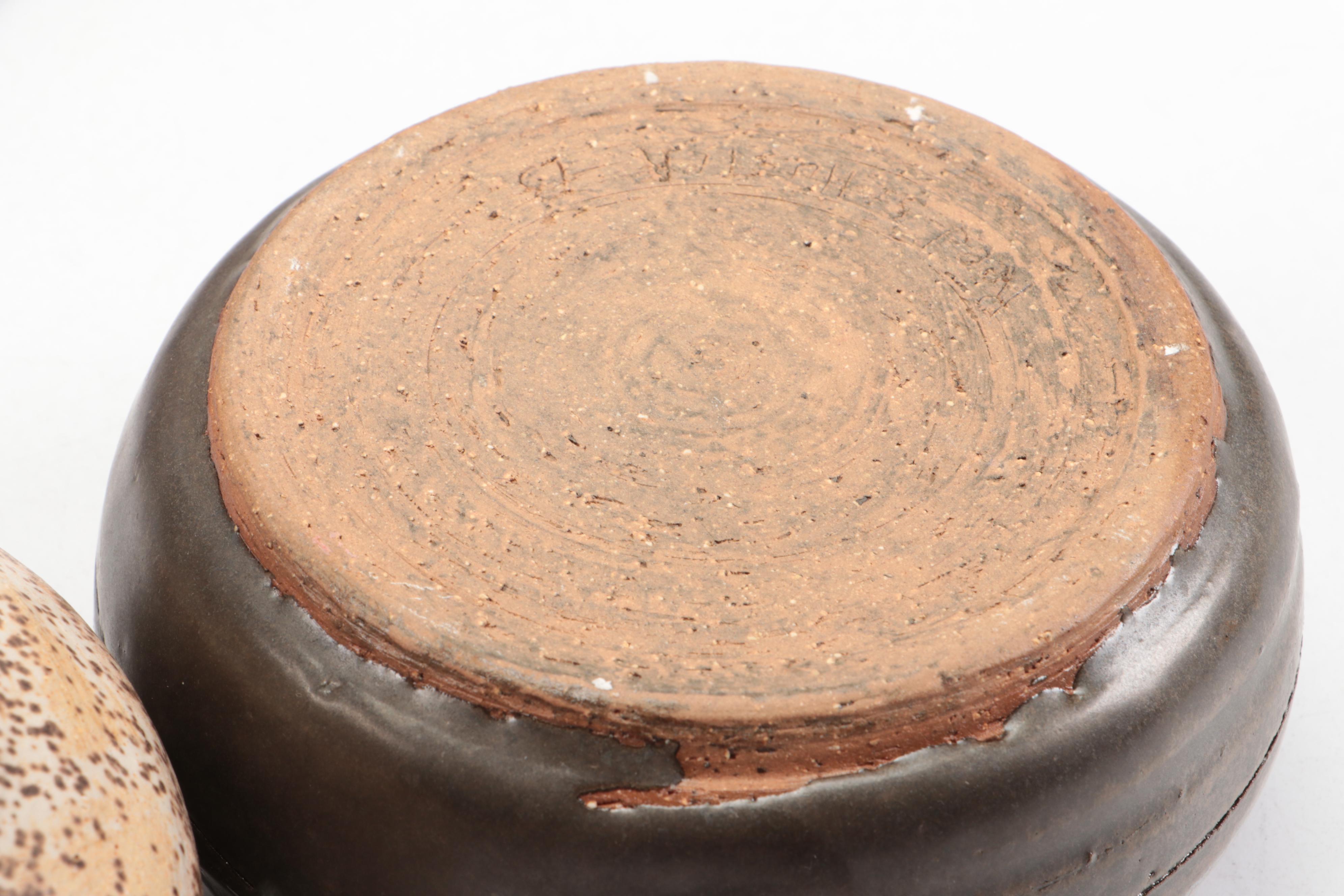 Italian Ceramic Tobacco Jar with Art Pottery and Other Decor