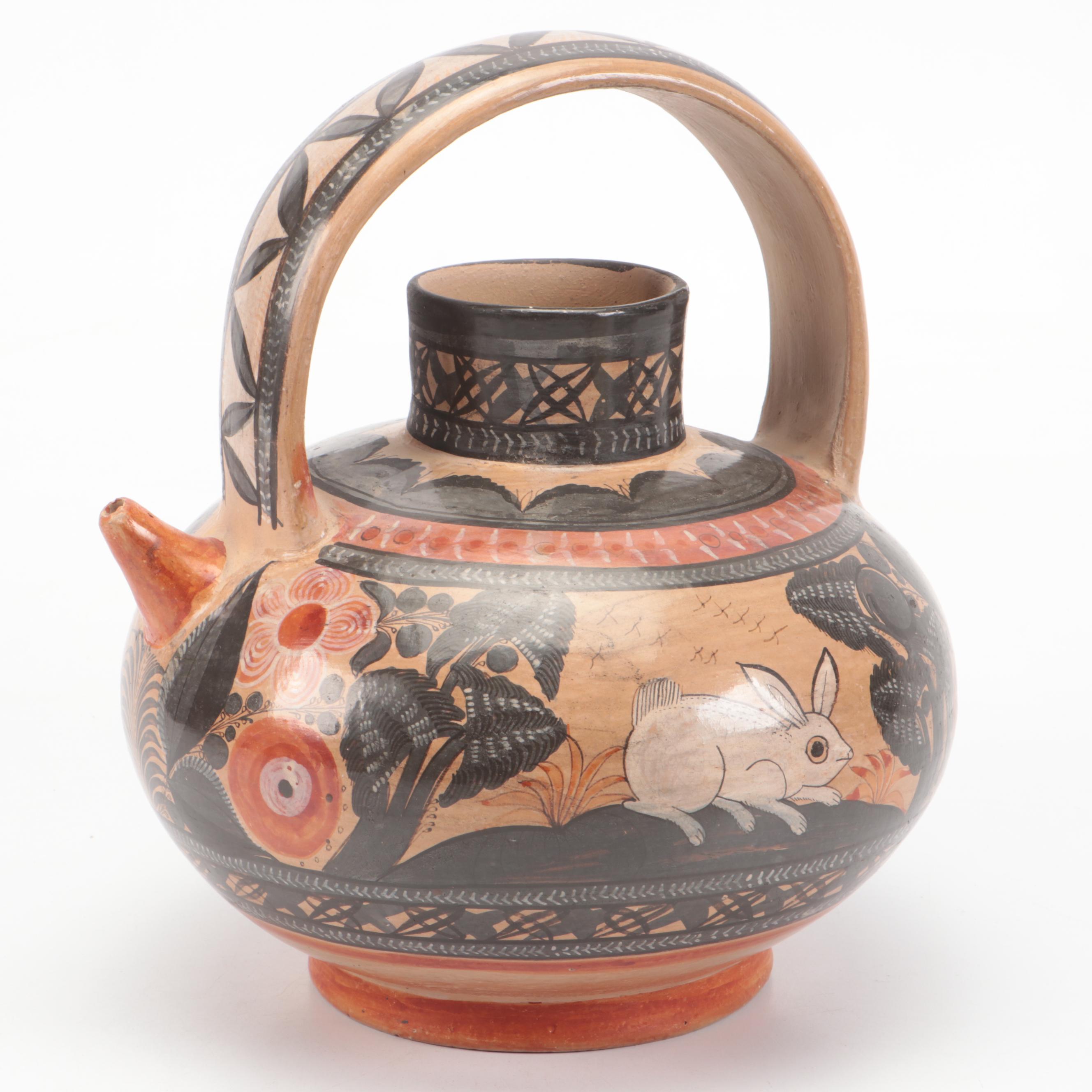 Italian Ceramic Tobacco Jar with Art Pottery and Other Decor