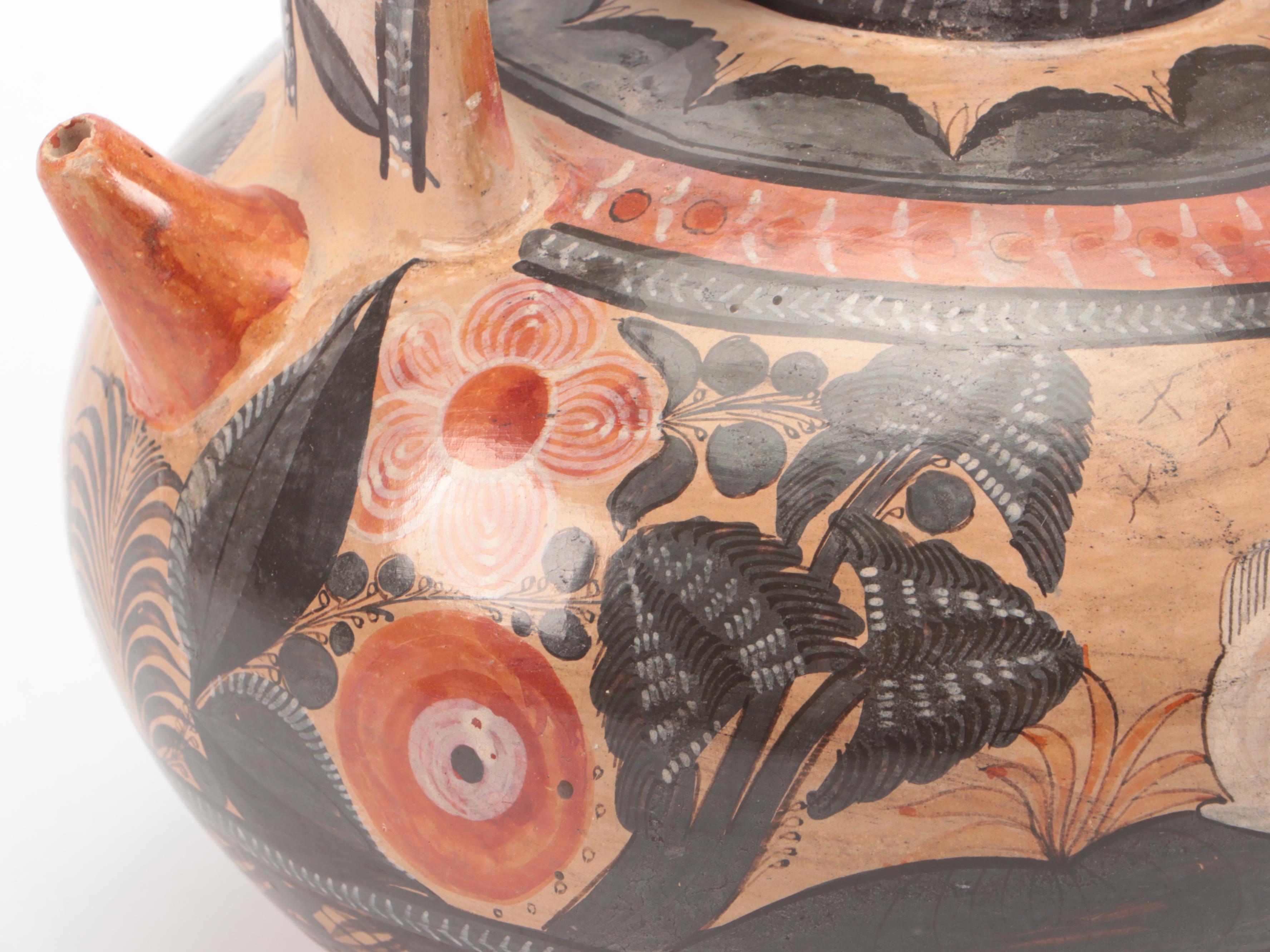 Italian Ceramic Tobacco Jar with Art Pottery and Other Decor