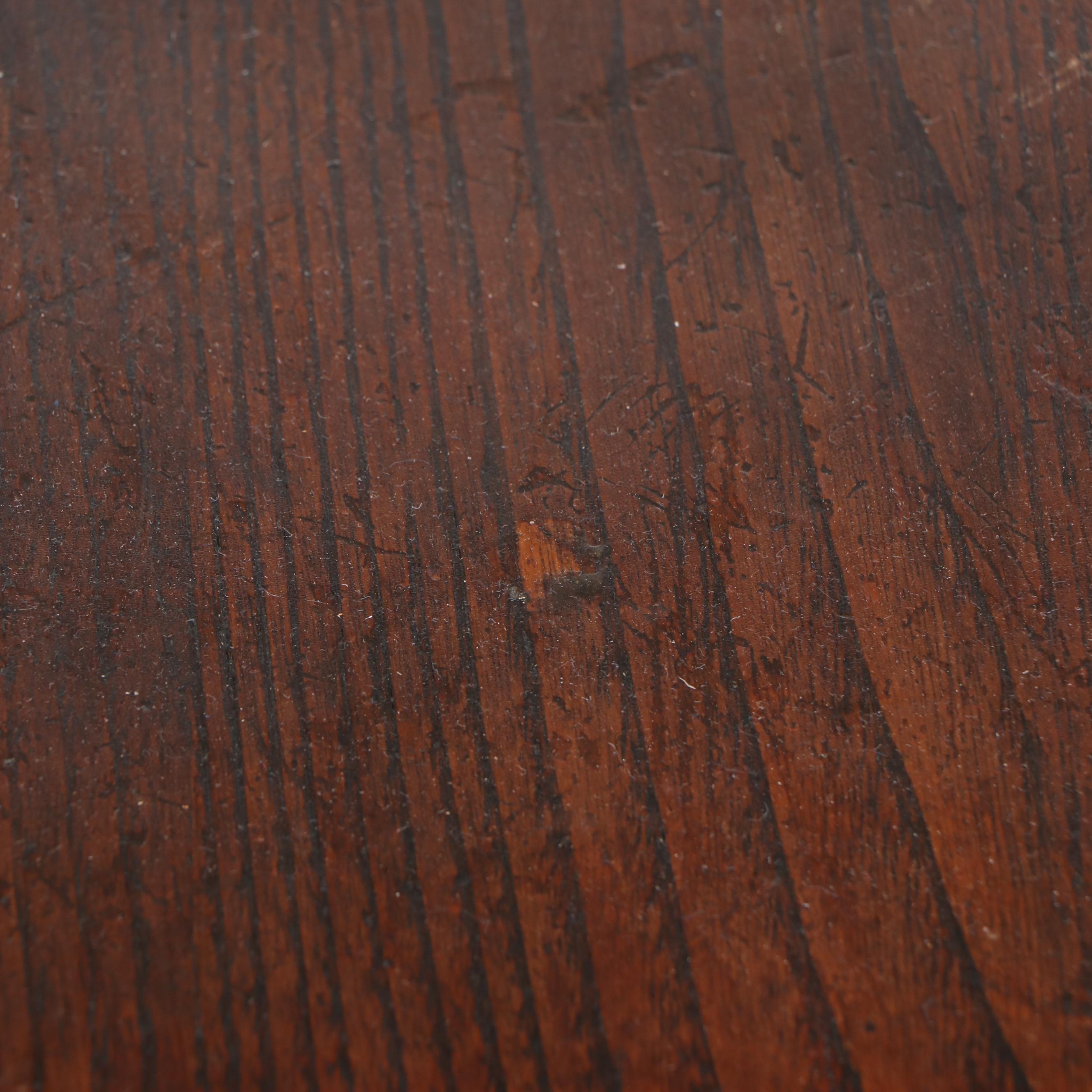 Antique Spear-Back Oak Armchair