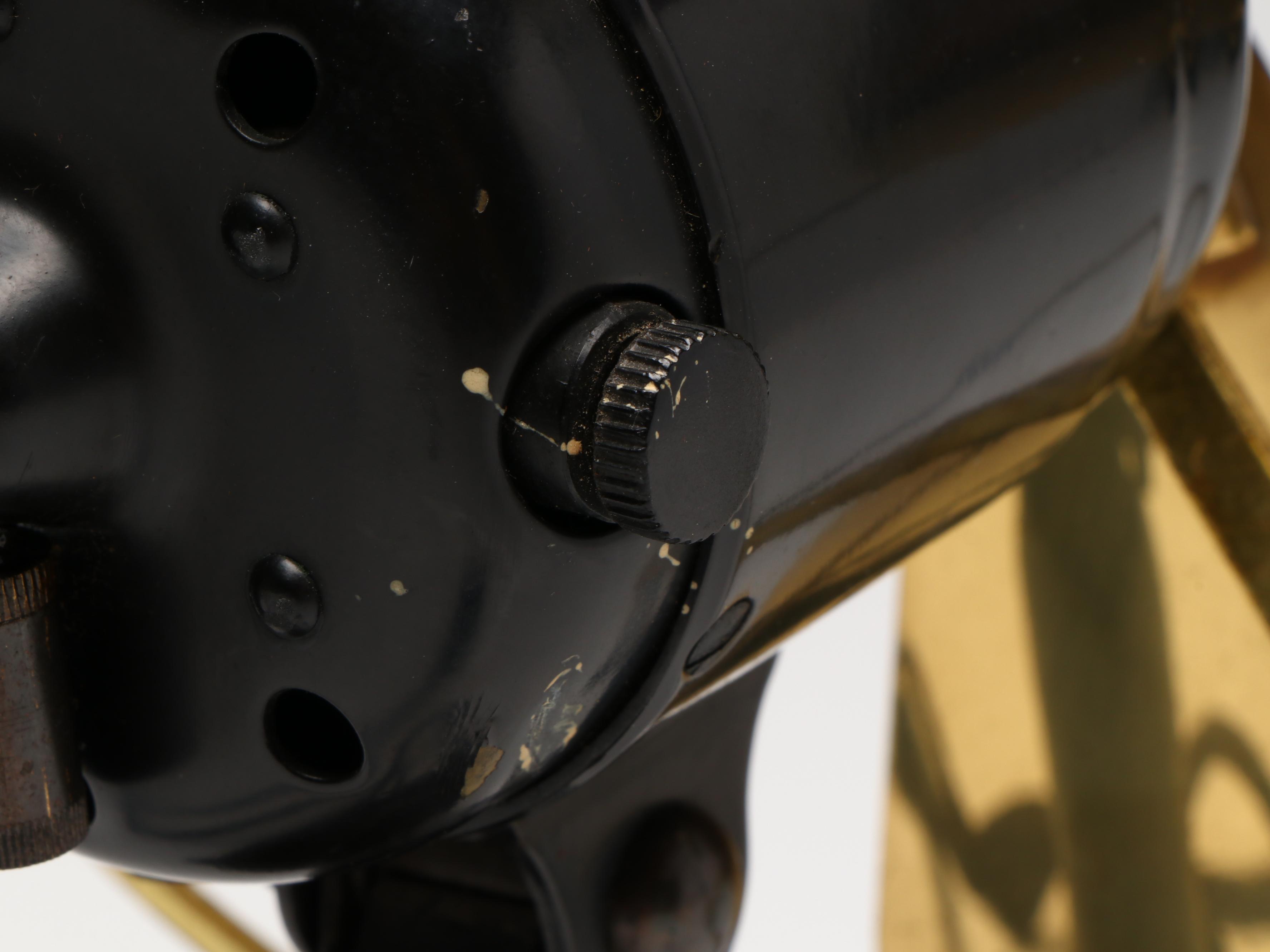 Westinghouse Brass Blade Cast Iron Desk Fan, Early 20th Century