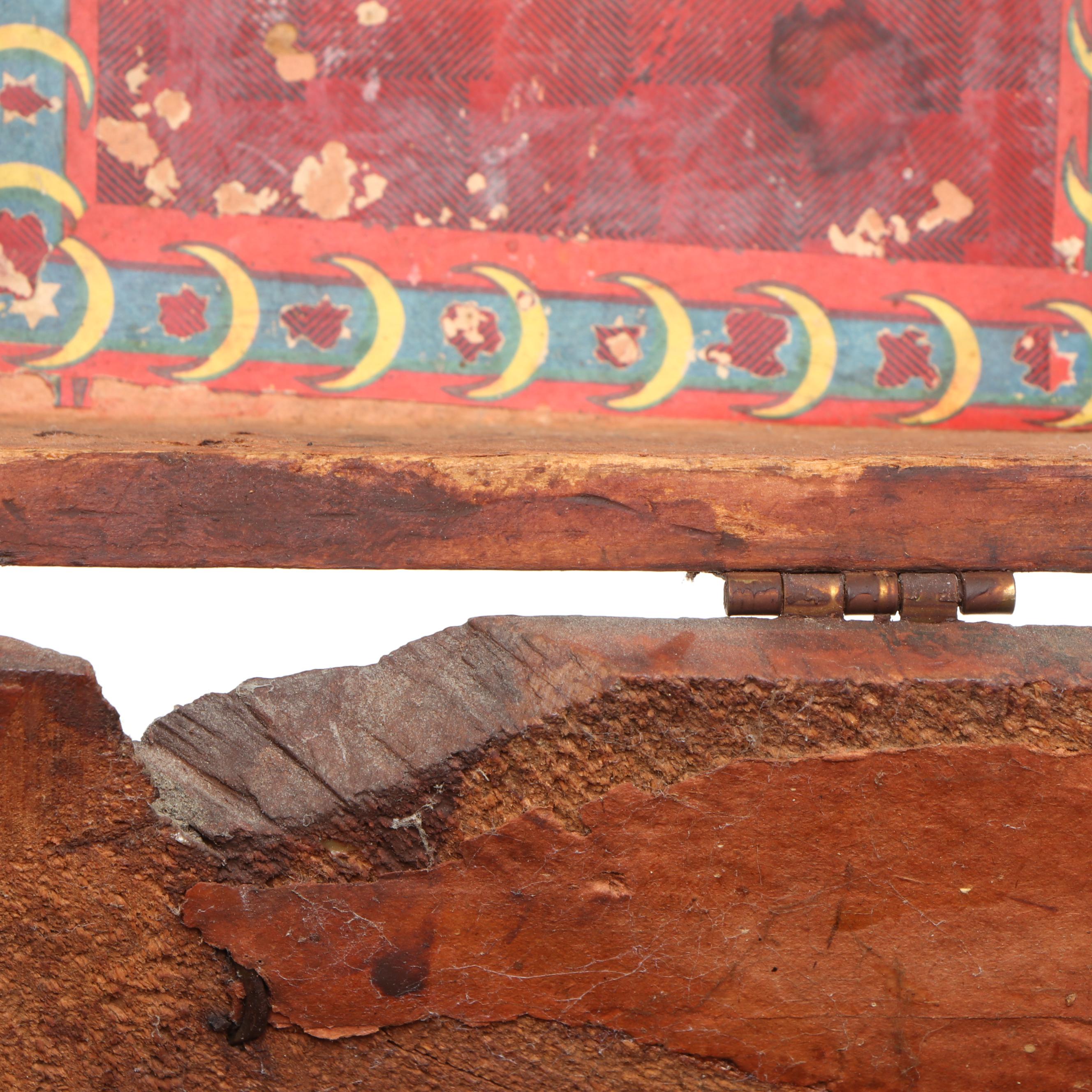 Wooden Dome-Top Desktop Chest