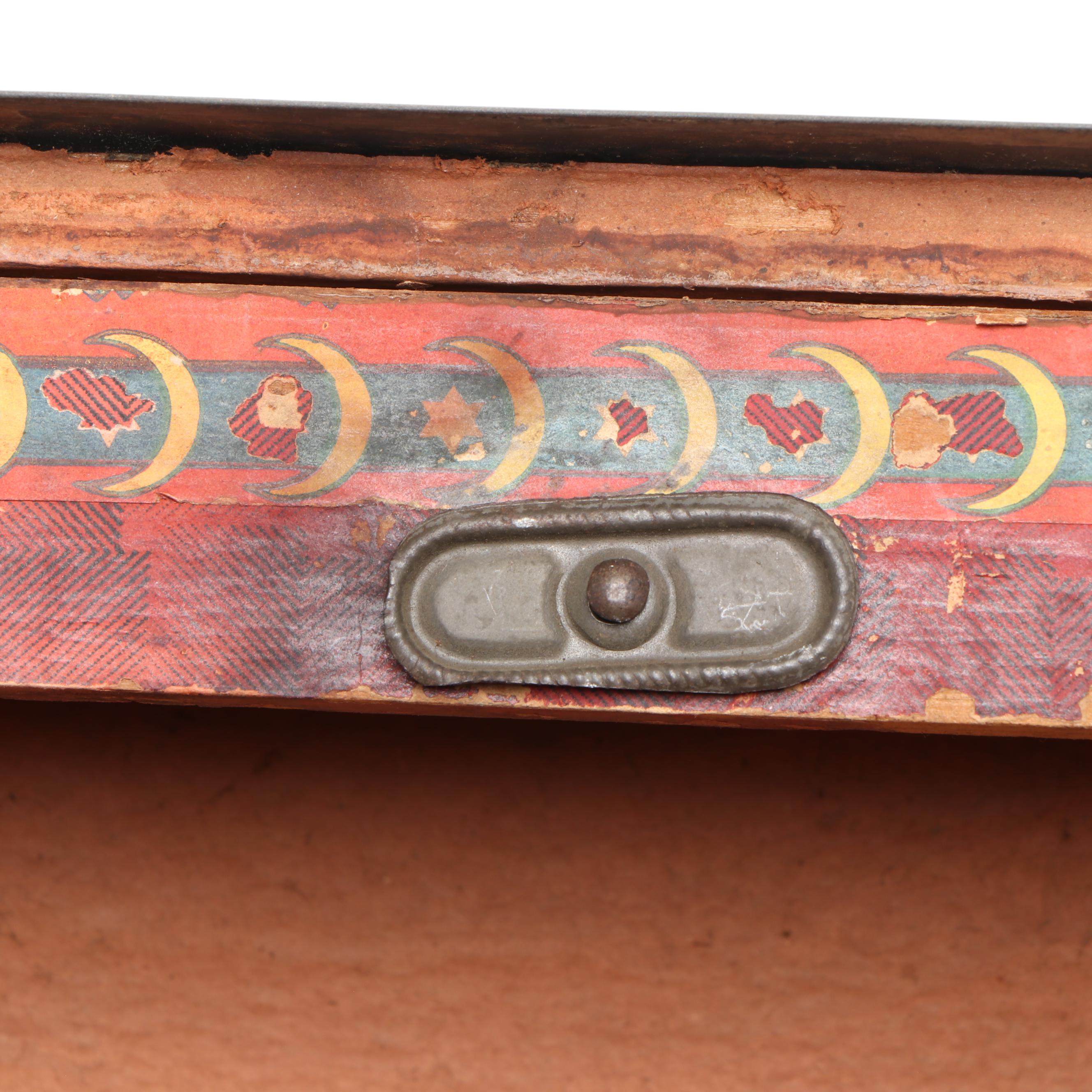 Wooden Dome-Top Desktop Chest