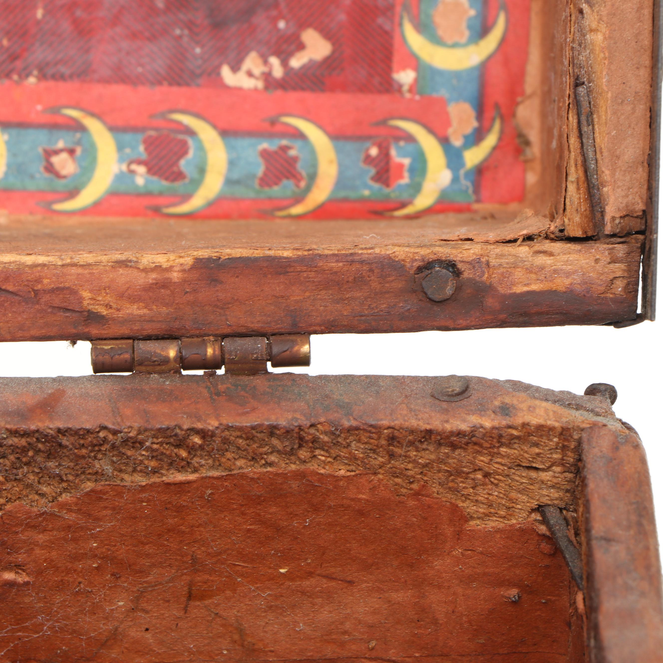 Wooden Dome-Top Desktop Chest