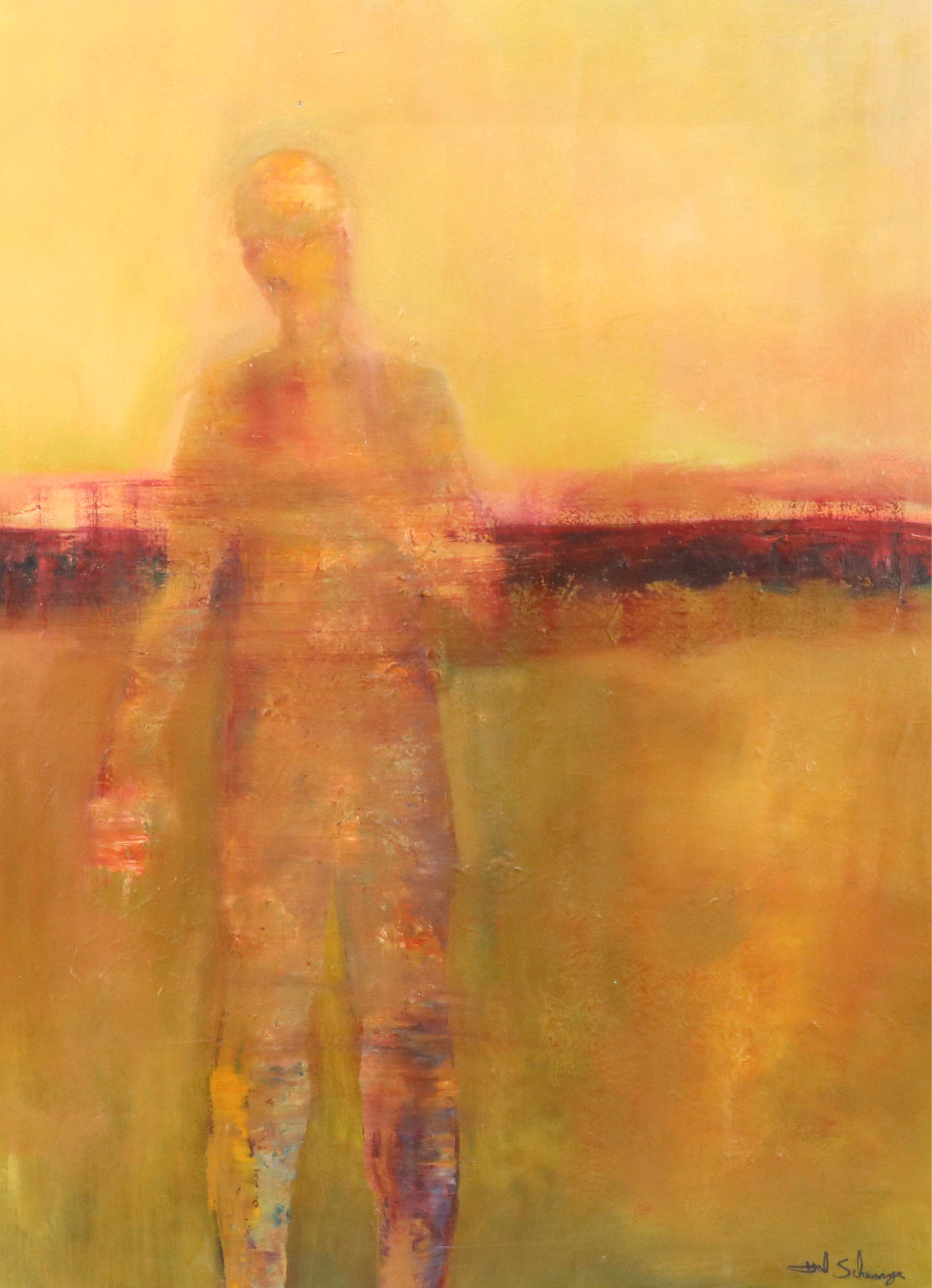 Hal Schwarze Expressionist Style Oil Painting "Archetype"