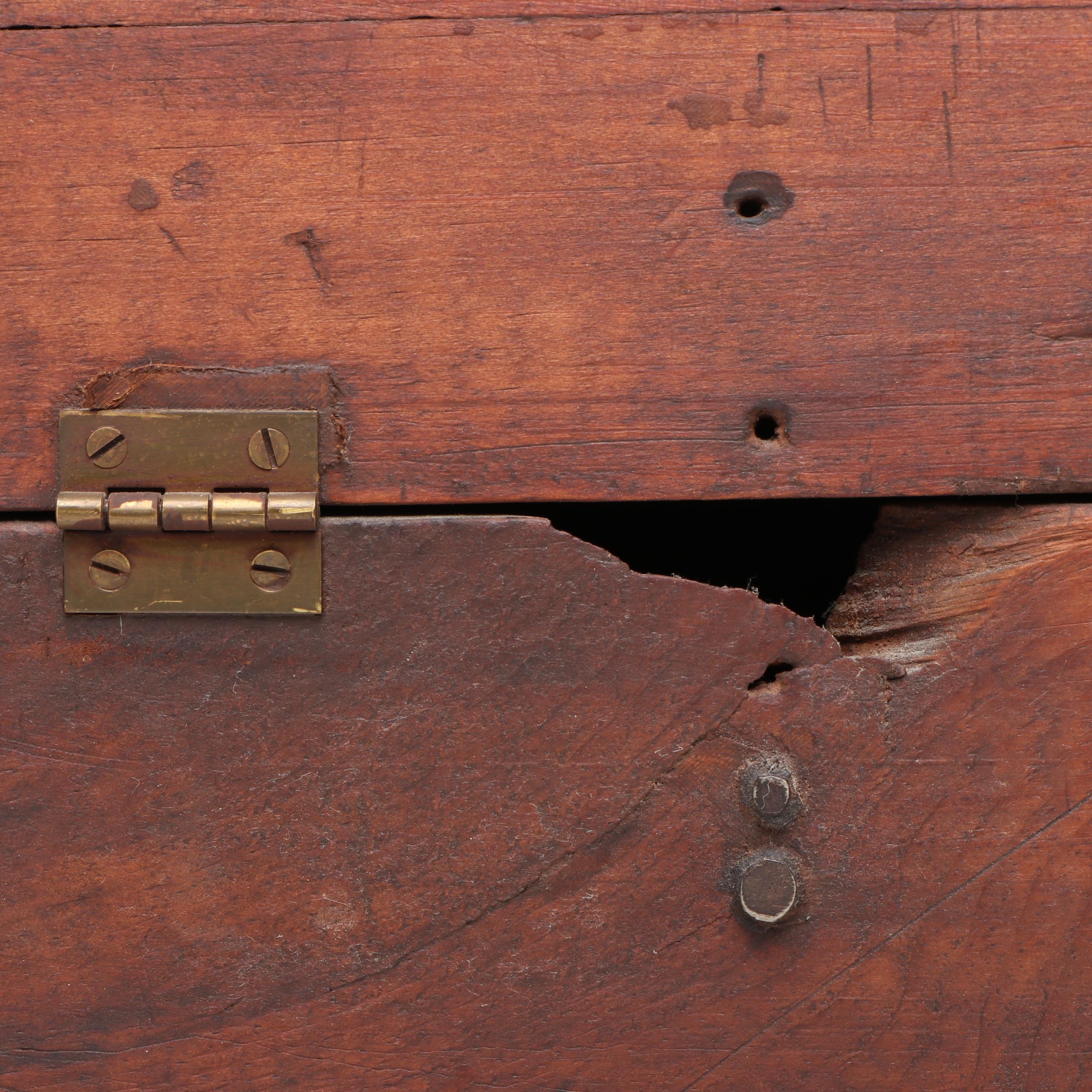 Wooden Dome-Top Desktop Chest