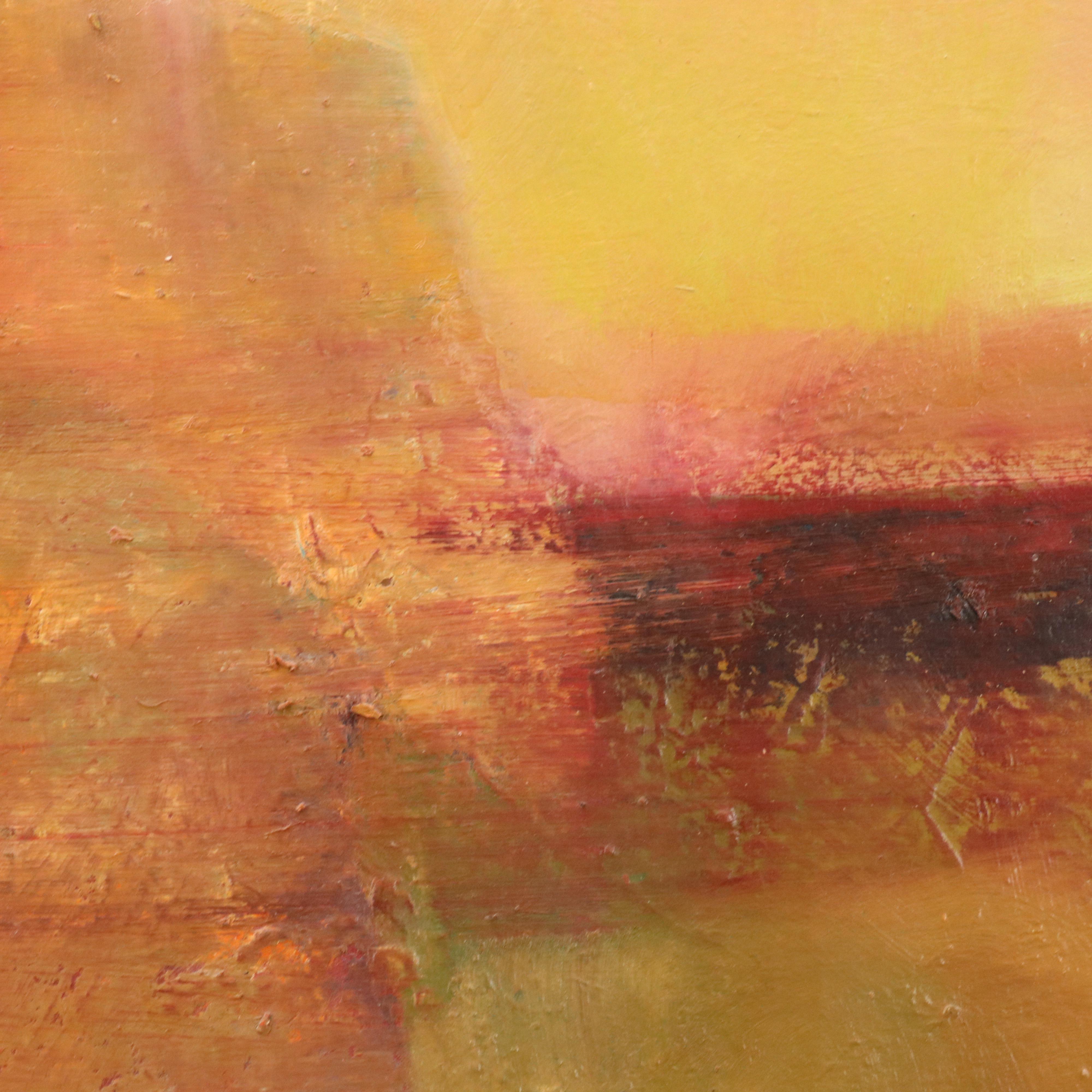 Hal Schwarze Expressionist Style Oil Painting "Archetype"