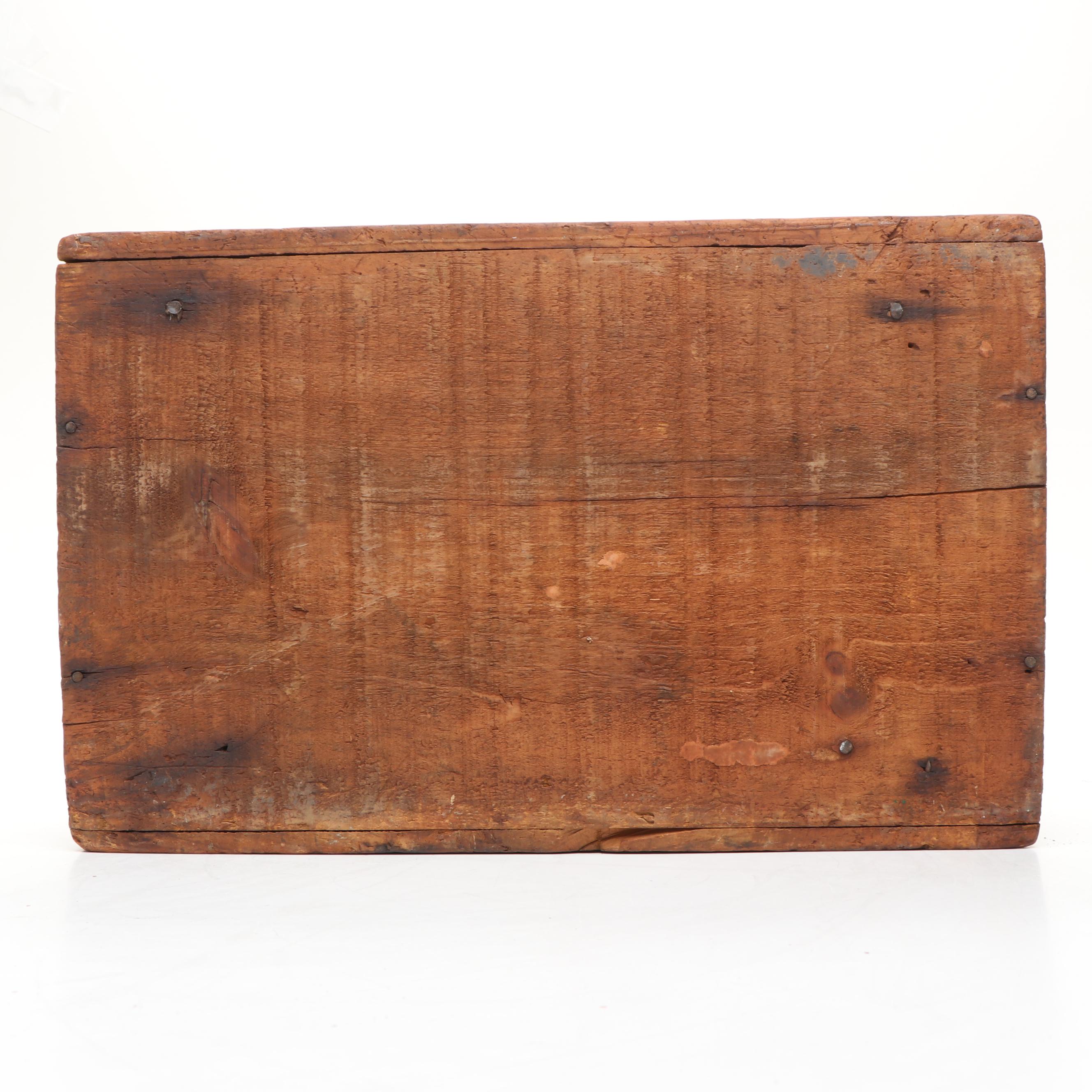 Wooden Dome-Top Desktop Chest