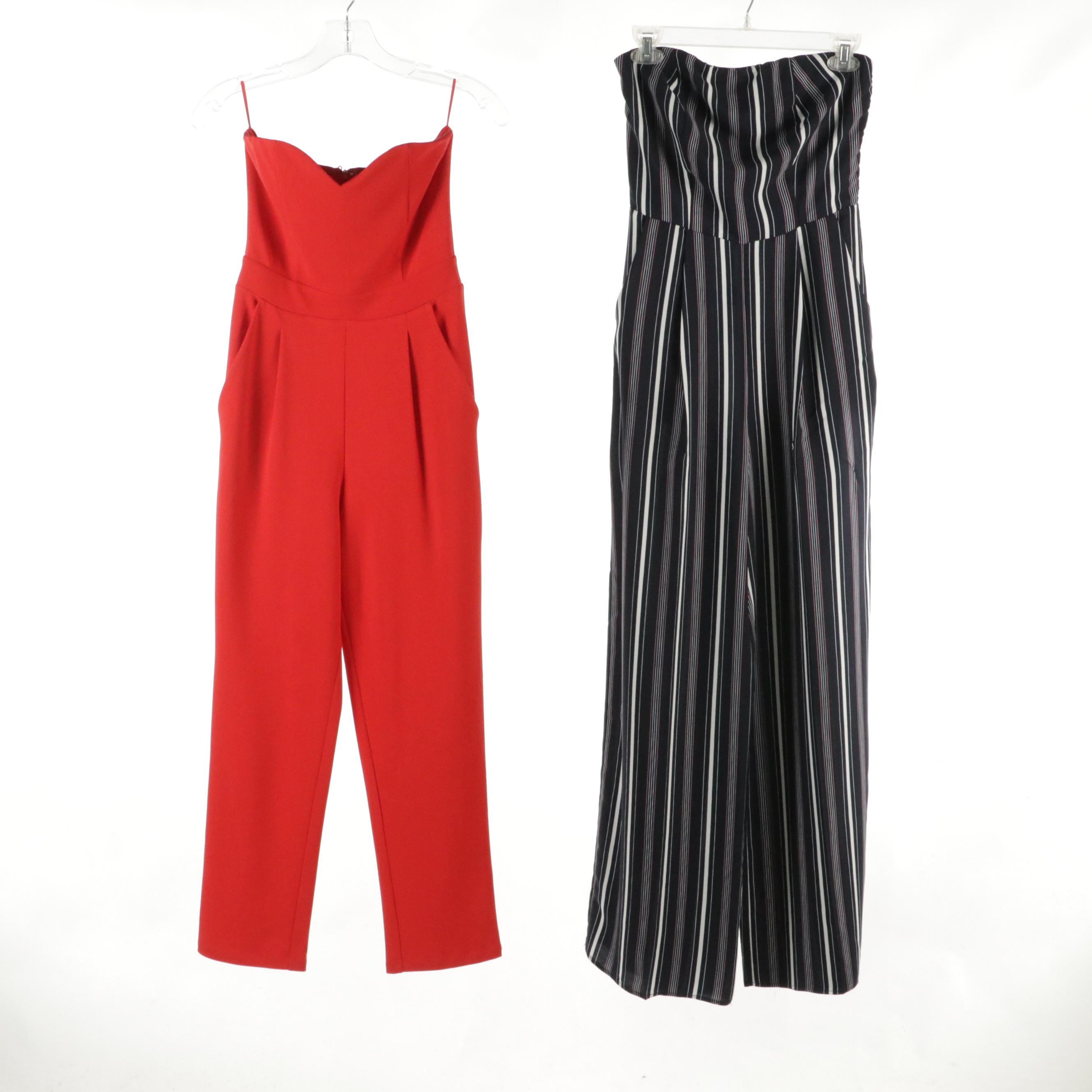 GILLI and Express Strapless Jumpsuits, Lily Whyt Floral Printed Two-Piece Set