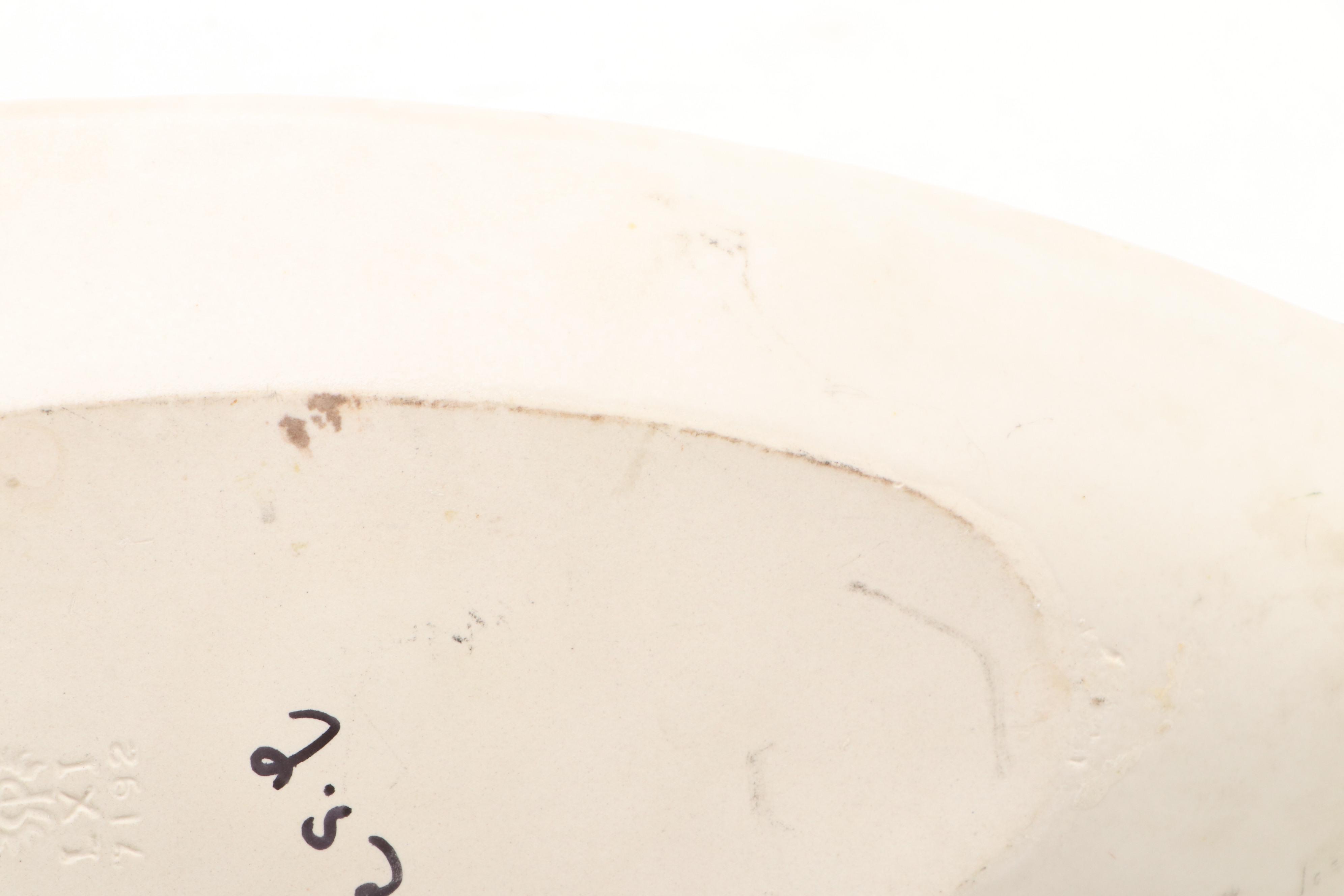 Rookwood Pottery Glazed Ceramic Long Bowl, 1961