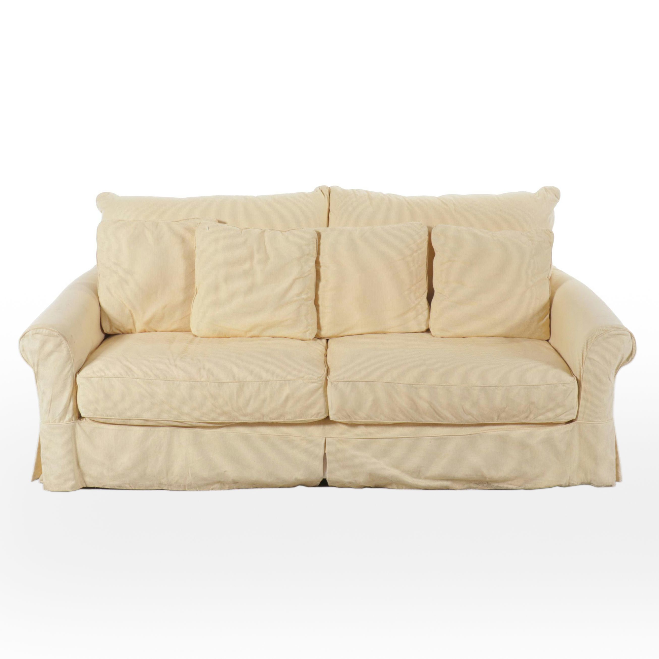 Macy's "Modern Concepts" Slipcovered Upholstered Sofa