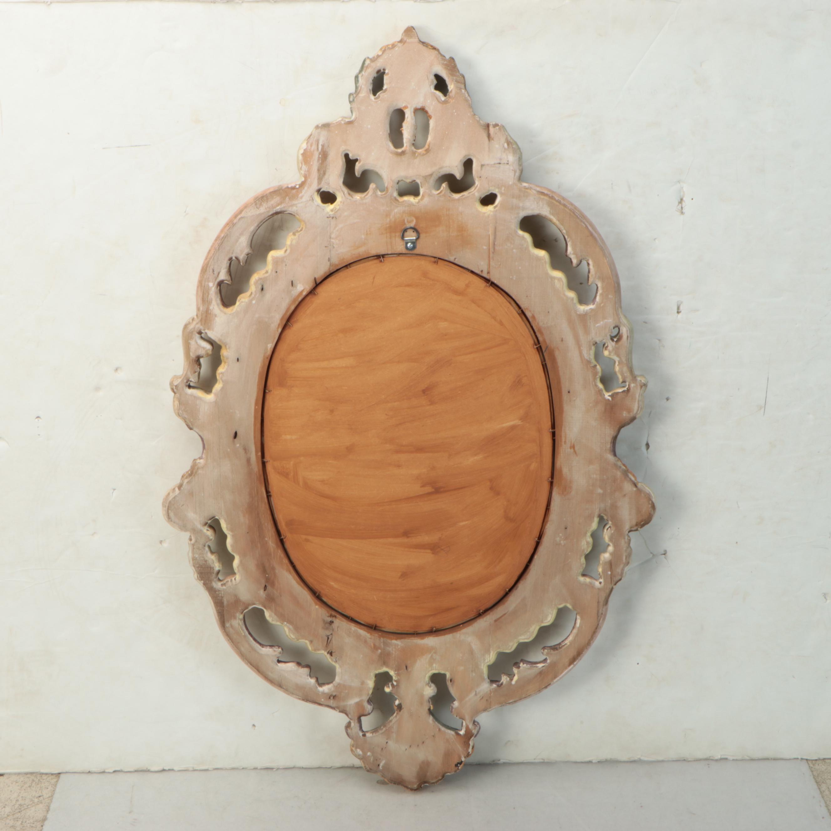 Baroque Revival Painted Wall Mirror