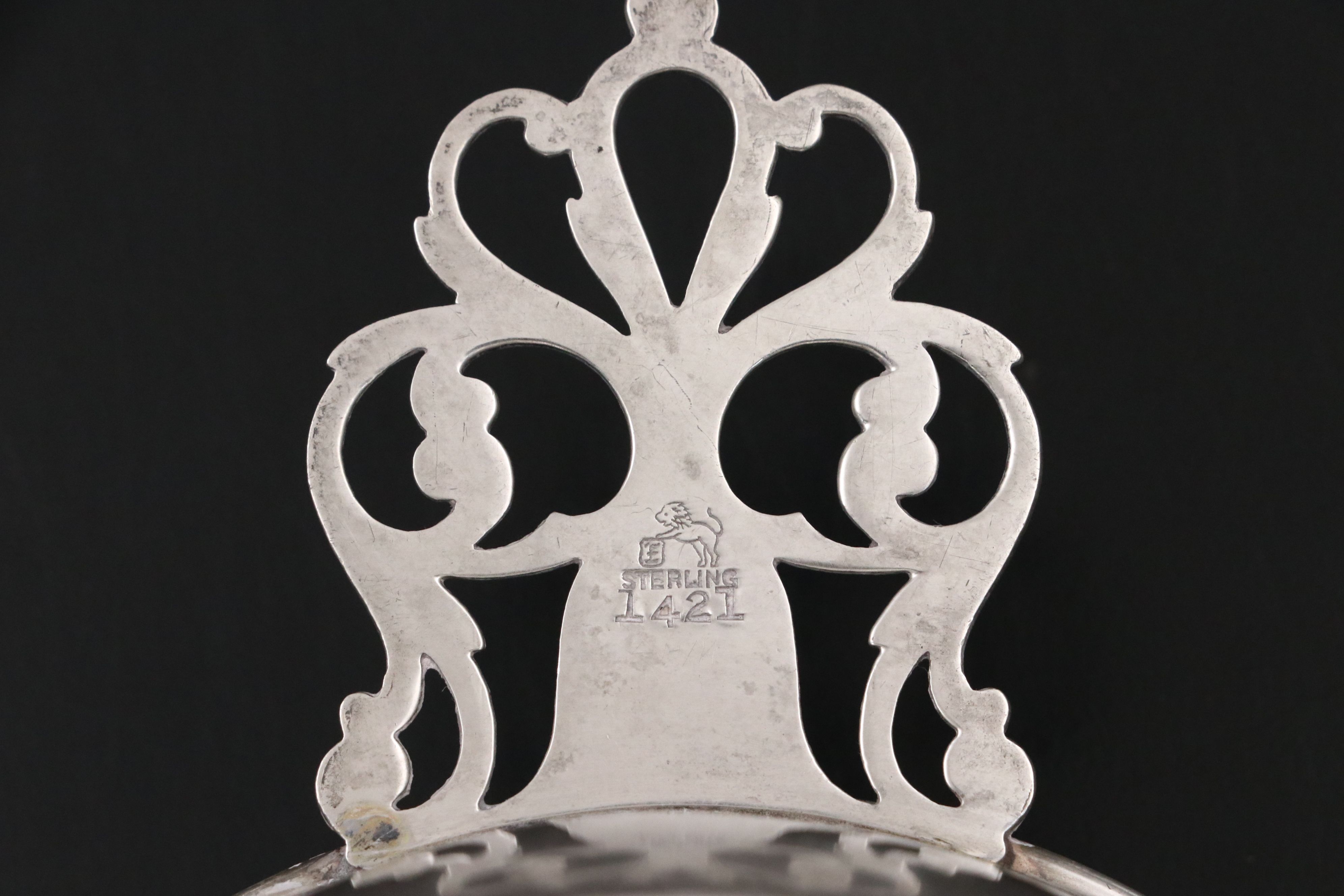 F.B. Rogers Sterling Creamer and Sugar Bowl with More Sterling Table Accessories